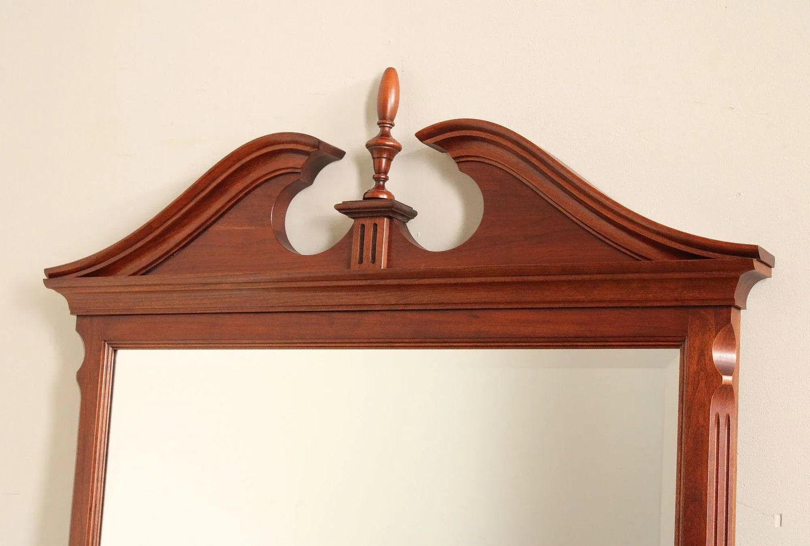 Late 20th Century Pennsylvania House Chippendale Style Cherry Wall Mirror - 4