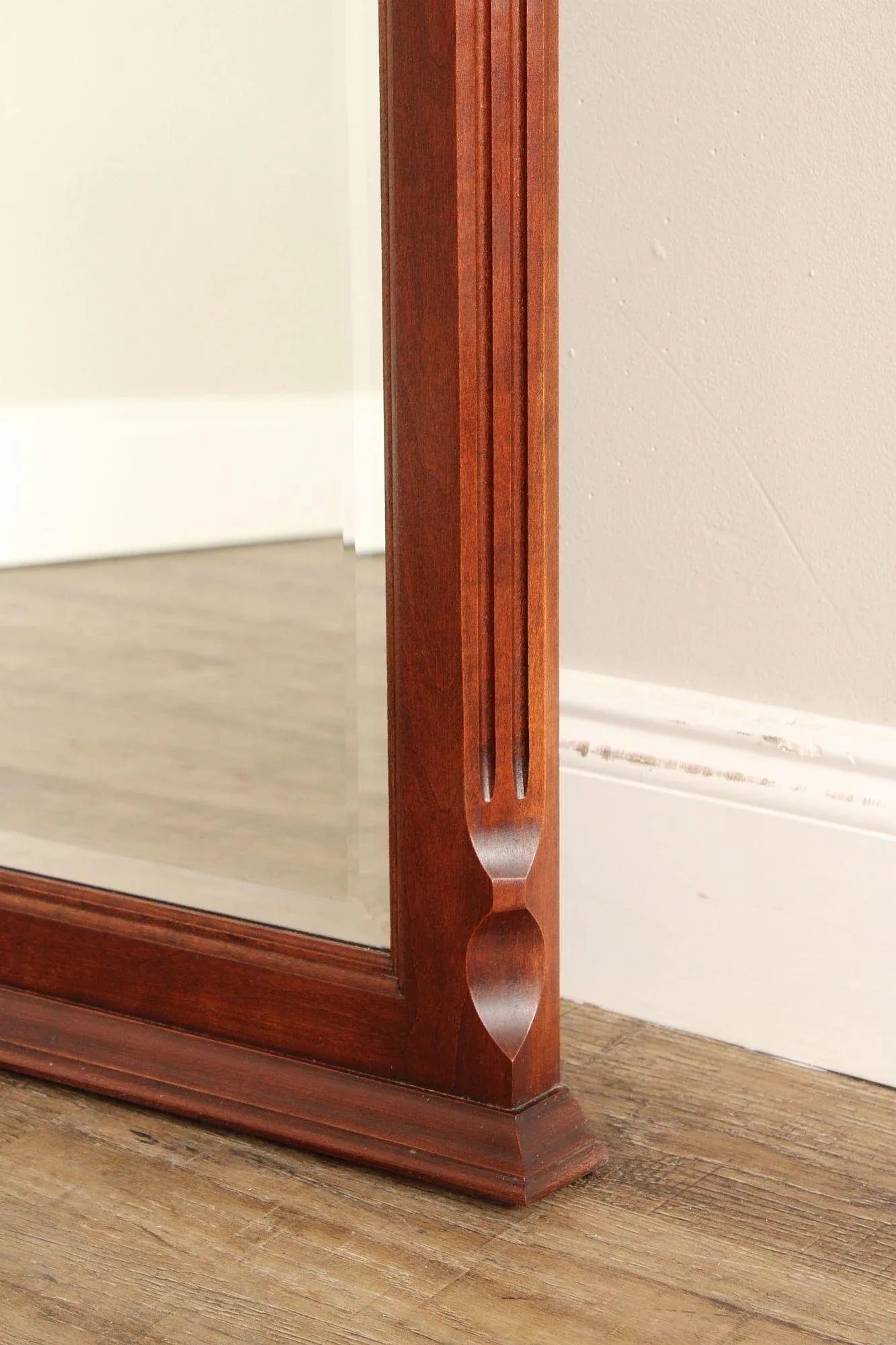 Late 20th Century Pennsylvania House Chippendale Style Cherry Wall Mirror - 7