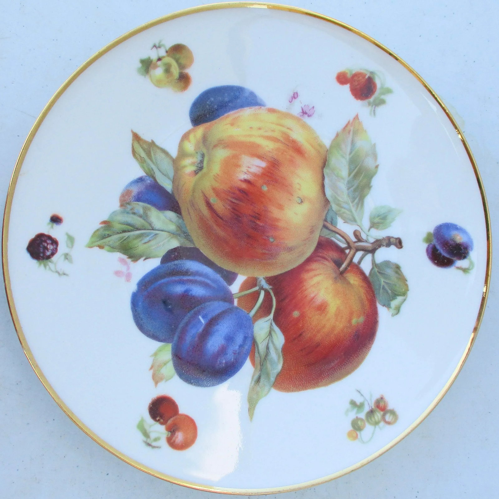 Vintage Bavarian Fruit Plates - Set of 4 - 4