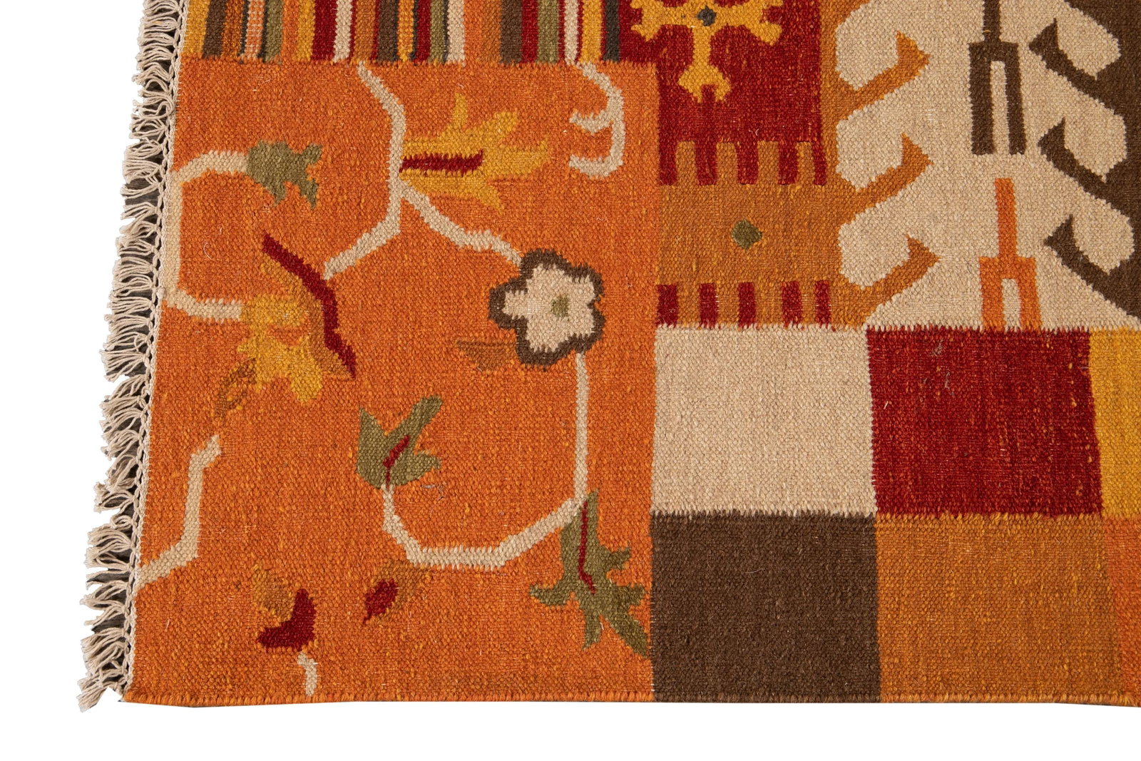 21st Century Modern Kilim Rug 4 '7'' X 6' 5''. - 7
