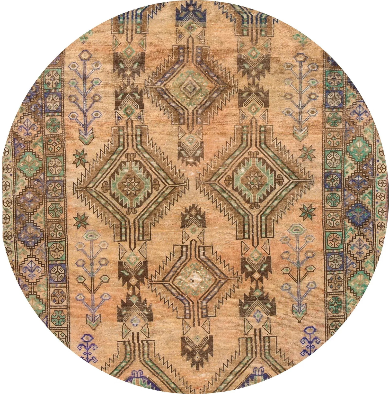Mid-20th Century Vintage Persian Rug - 4'6" X 8'11" - 2