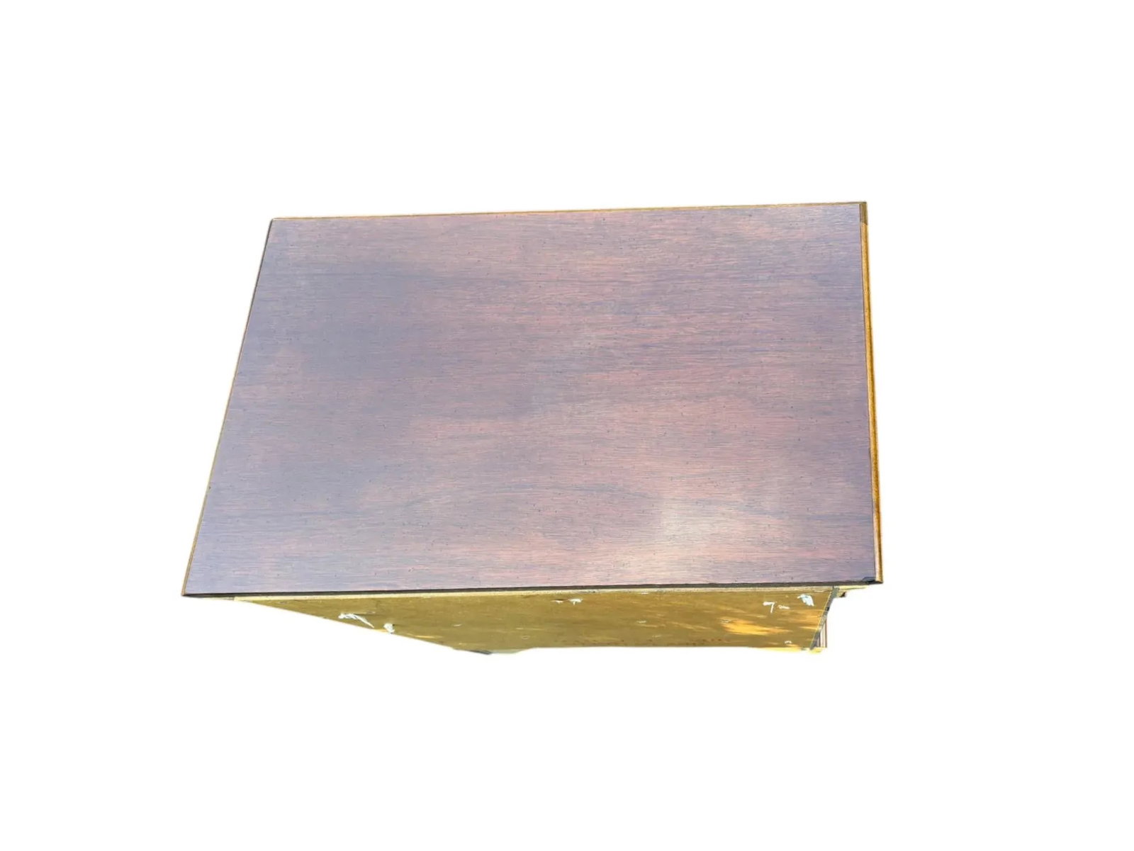 Georgian Style Mahogany Banded Wood Three-Drawer Nightstand - 9