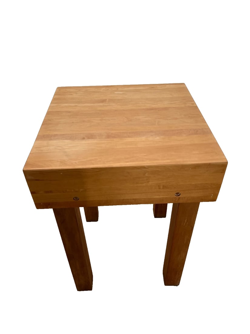 Vintage Butchers Block Carving Cutting Board Kitchen Slab Table Space Saver - 4