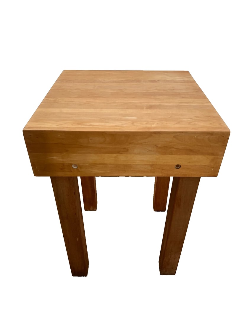 Vintage Butchers Block Carving Cutting Board Kitchen Slab Table Space Saver - 5