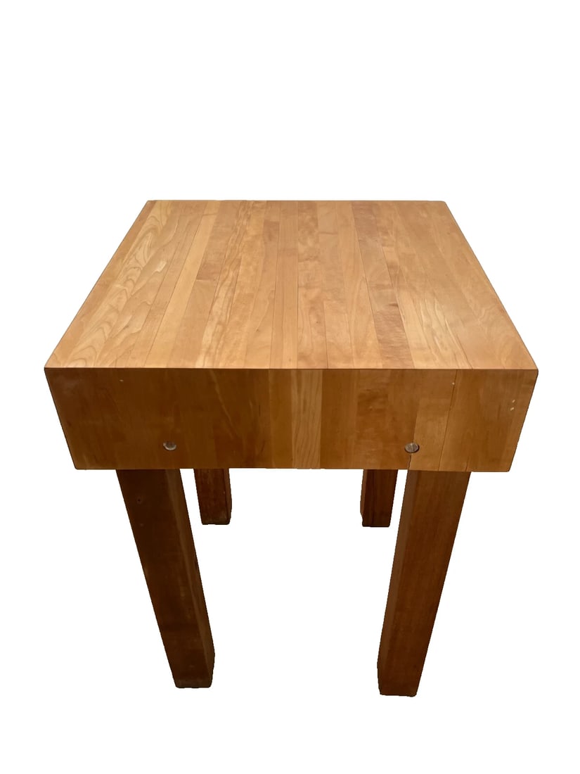 Vintage Butchers Block Carving Cutting Board Kitchen Slab Table Space Saver - 6