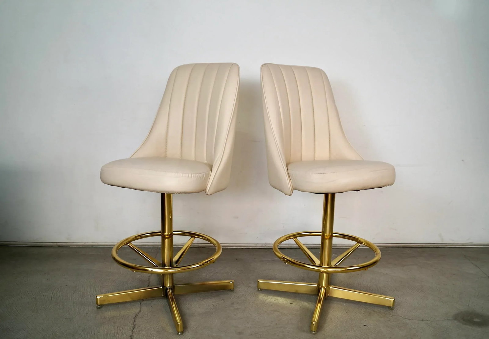 Mid-Century Modern Chromcraft Counter Stools - A Pair - 2
