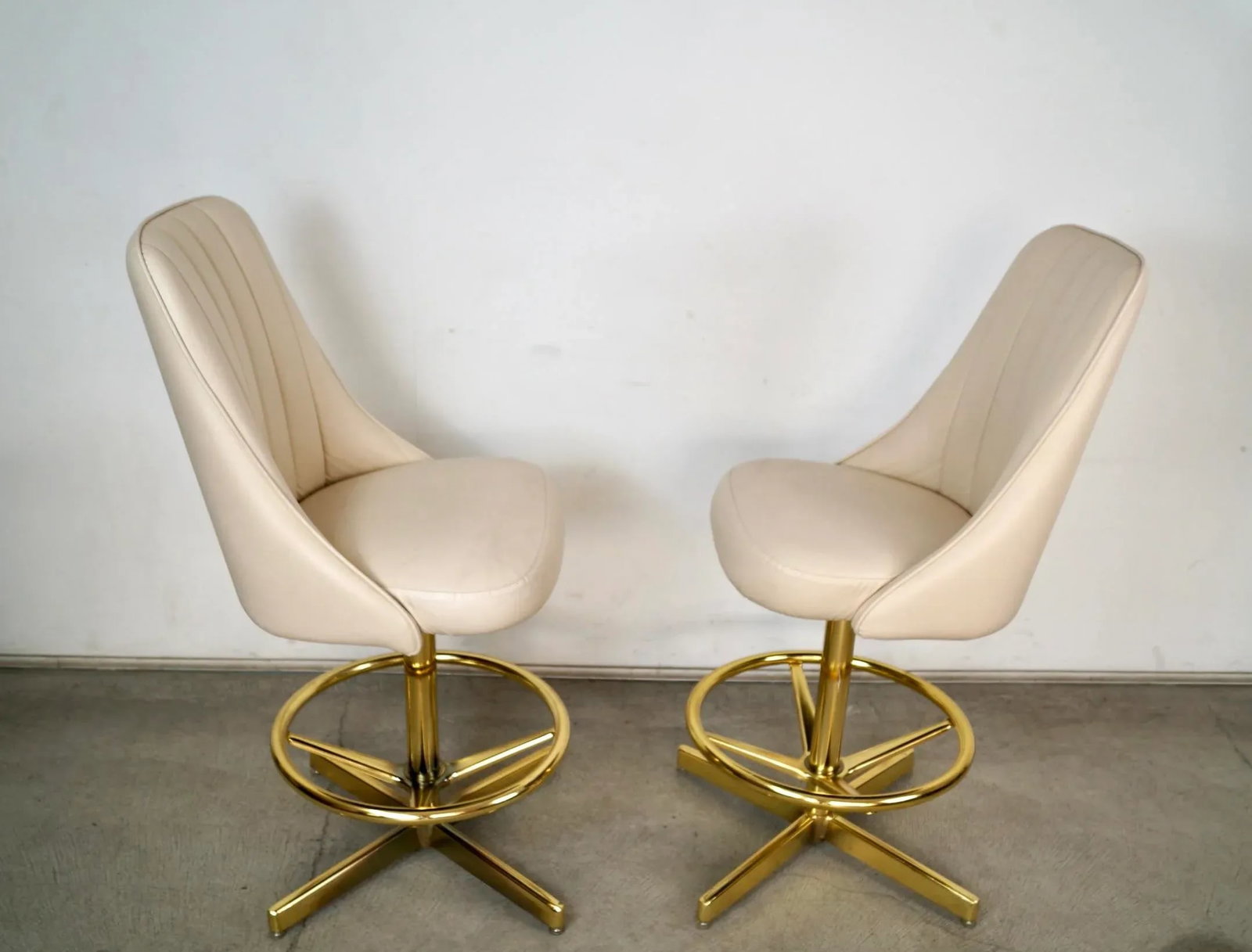 Mid-Century Modern Chromcraft Counter Stools - A Pair - 6
