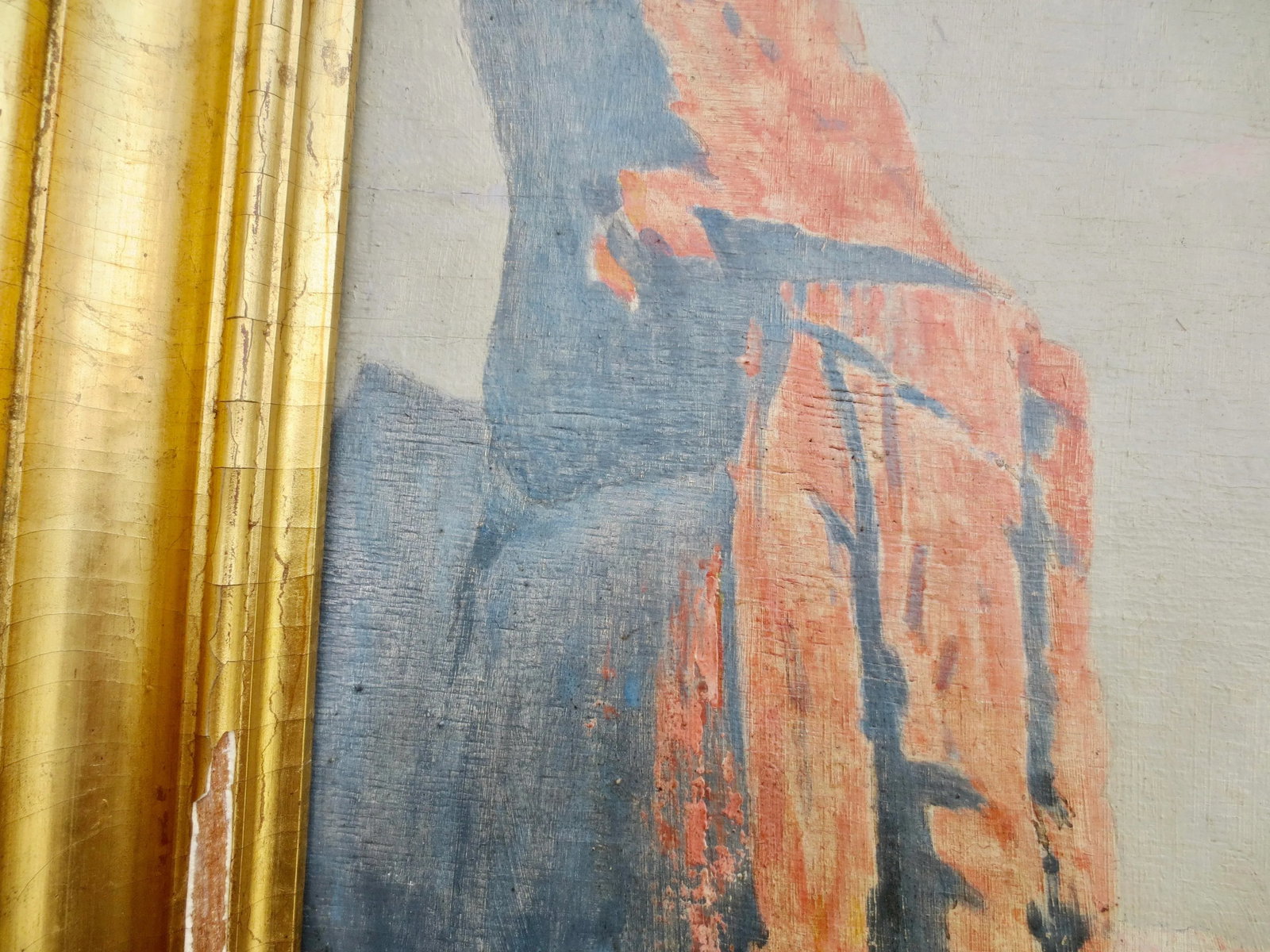 John Ralph Egyptian Scene on Panel Circa 1910 - 7