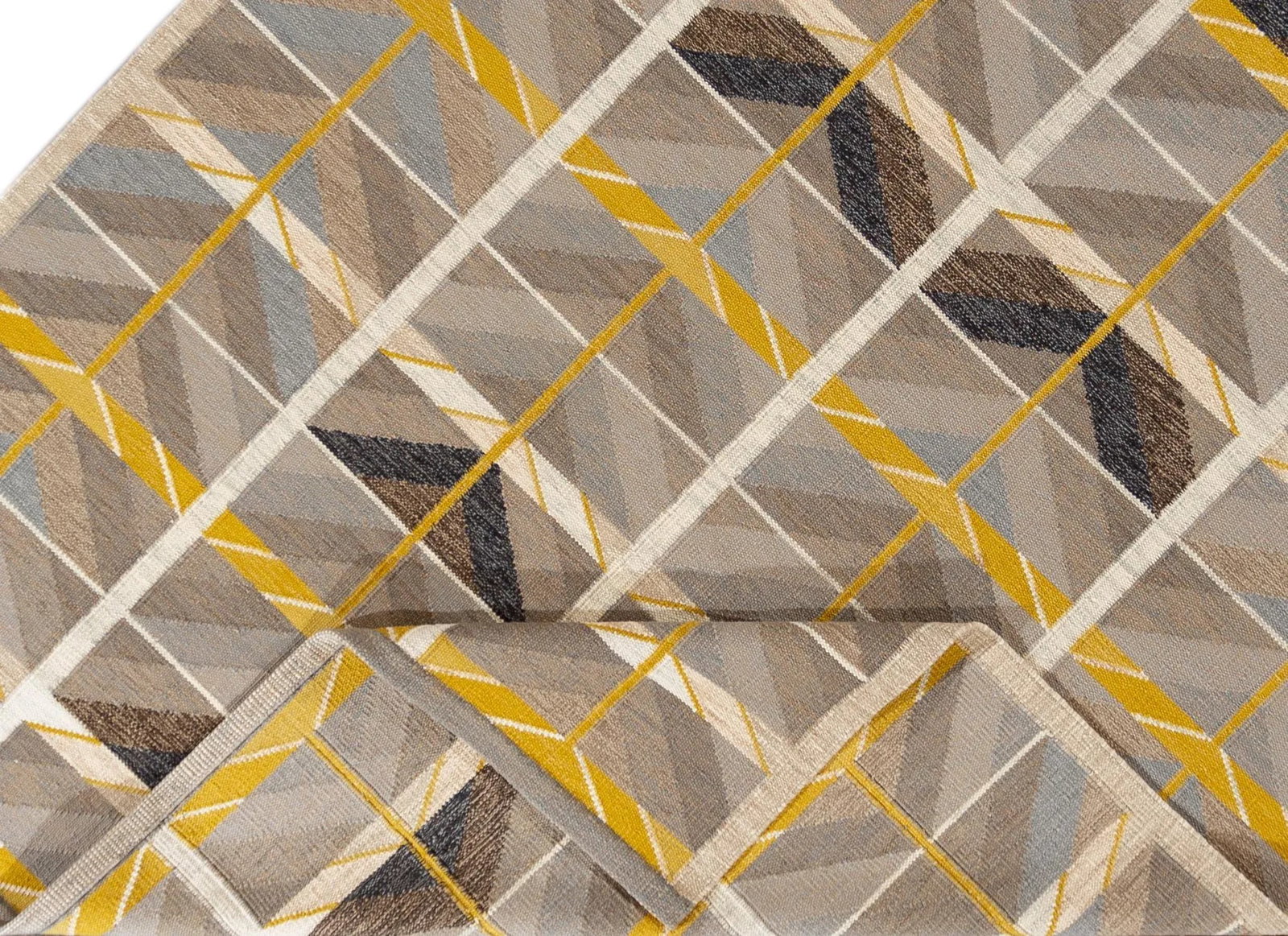 21st Century Modern Scandinavian Style Flat-Weave Rug - 2