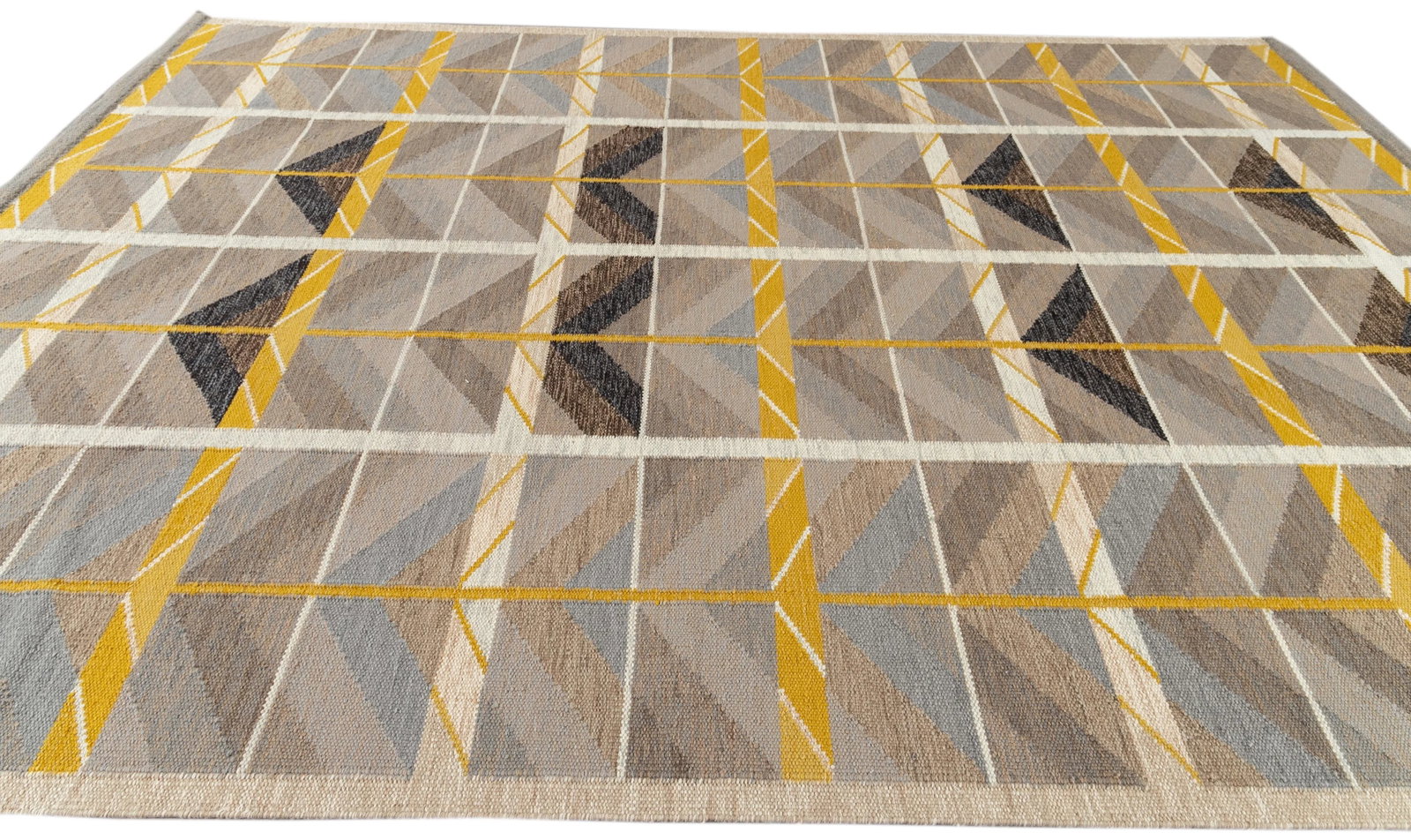 21st Century Modern Scandinavian Style Flat-Weave Rug - 7