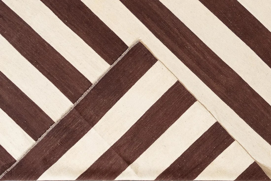 21st Century Modern Flatweave Kilim Wool Rug - 3