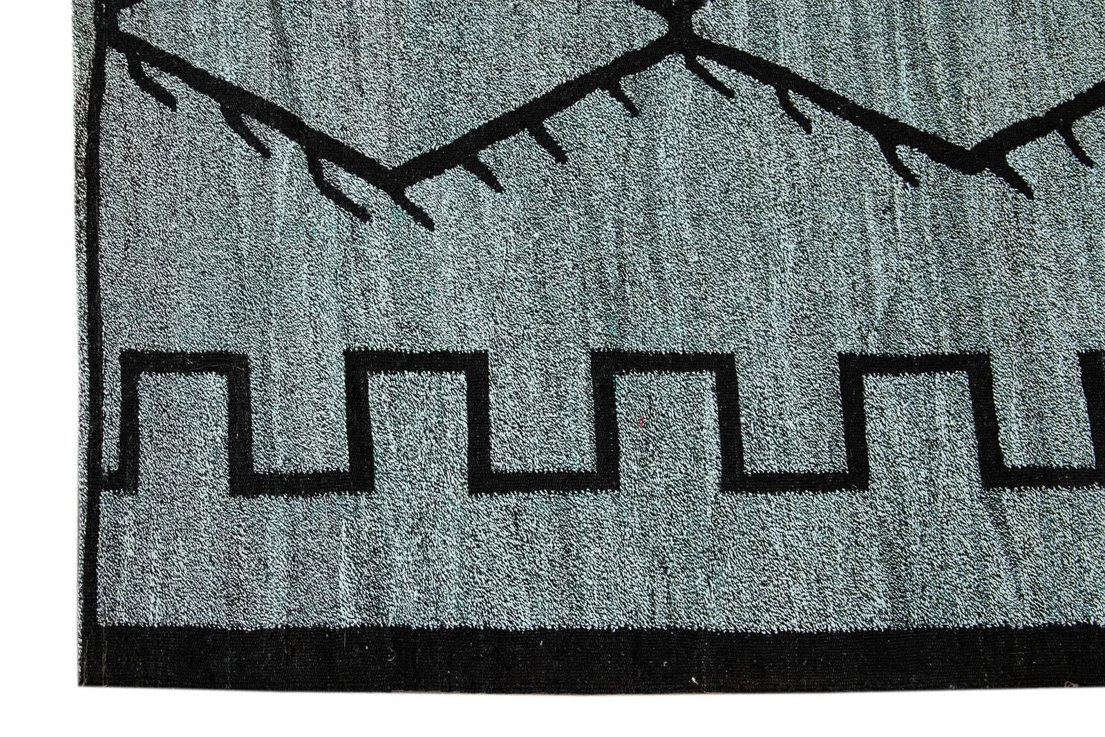 21st Century Modern Flatweave Wool Kilim Rug - 6