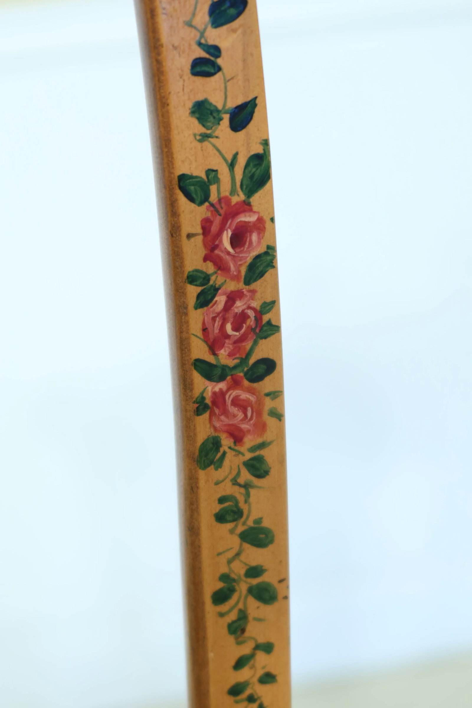 Adams Satinwood Paint Decorated Plant Stands - a Pair - 4