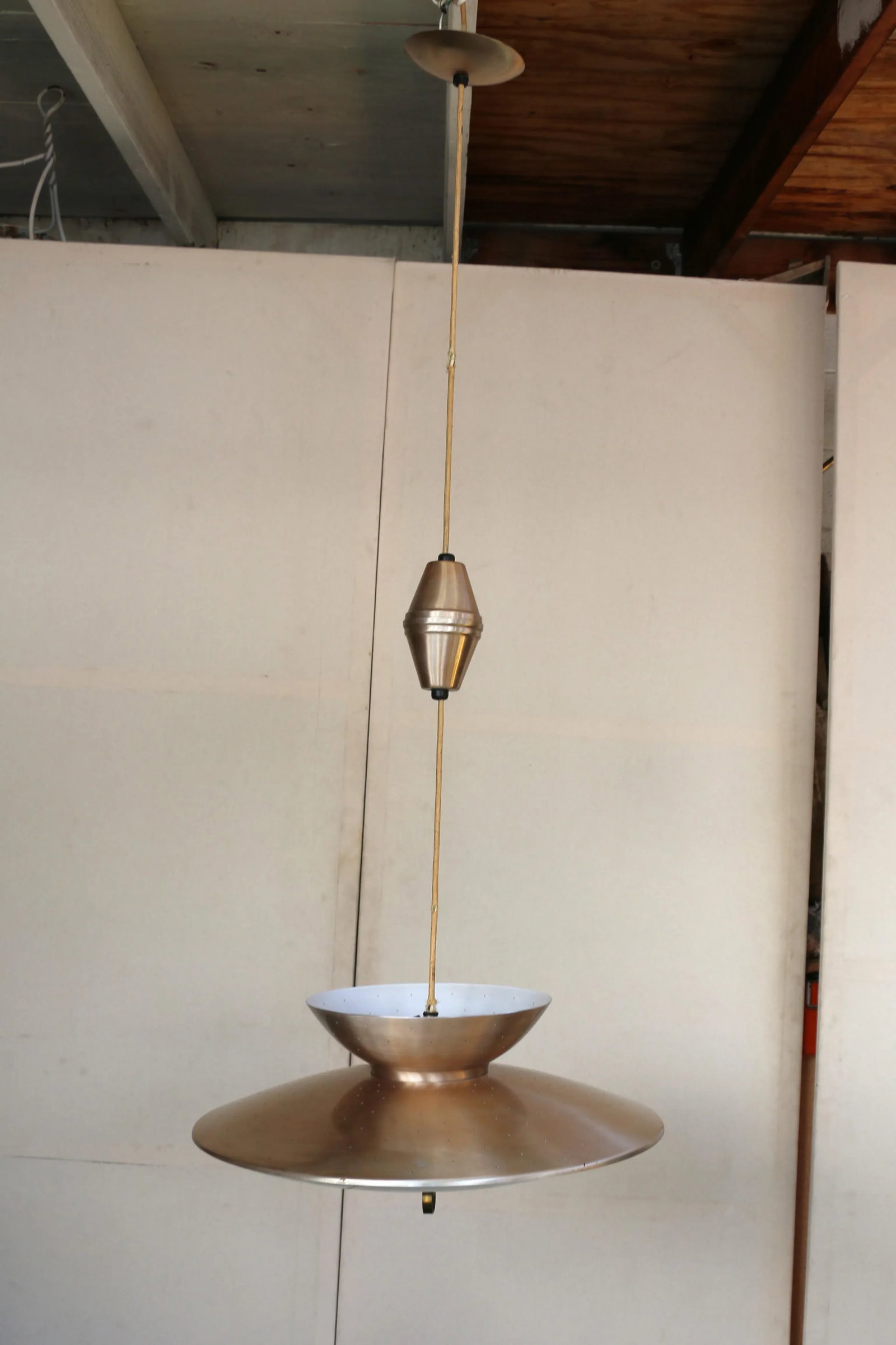 Mid Century Pull Down Pendant Light Fixture - 4
