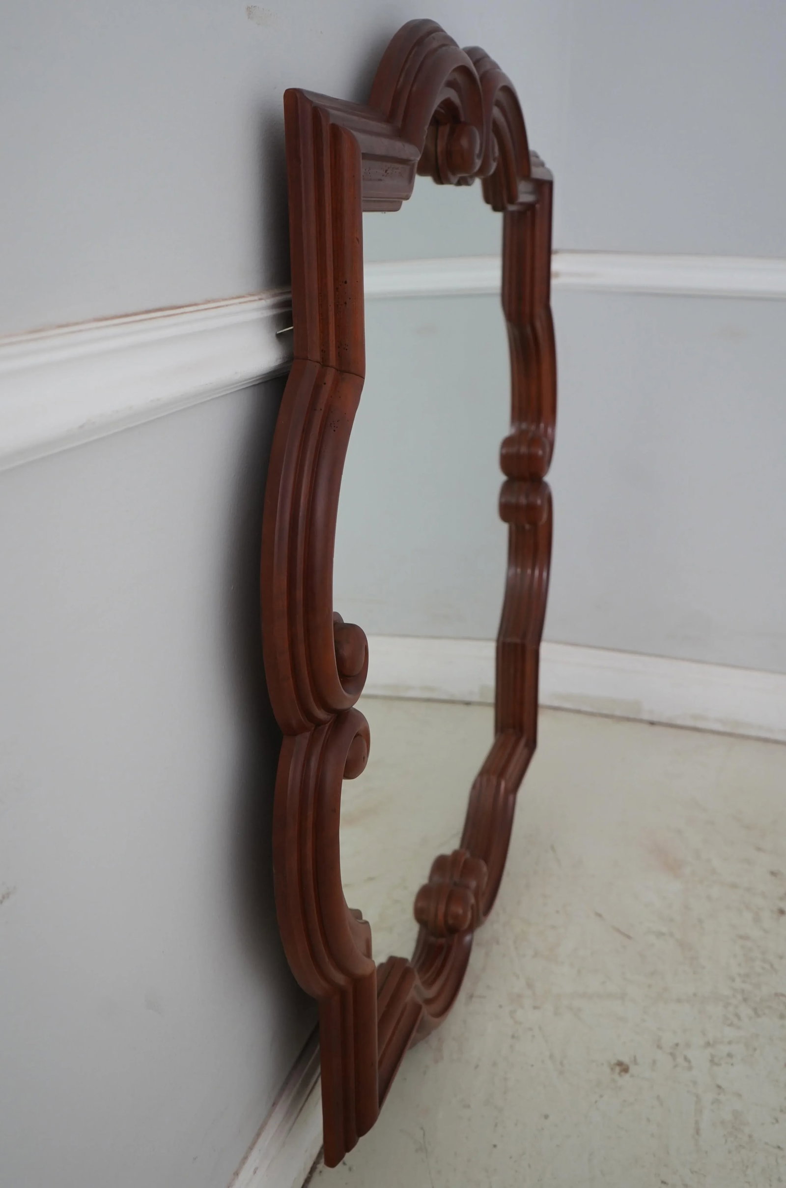 Harden Distressed Cherry Shapely Frame Mirror - 2