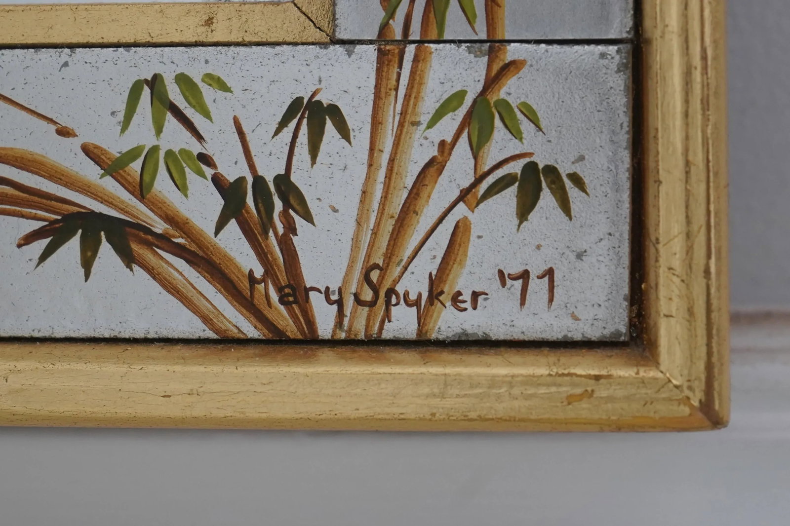 Labarge Hand Painted Chinoiserie Rectangular Mirror - 4