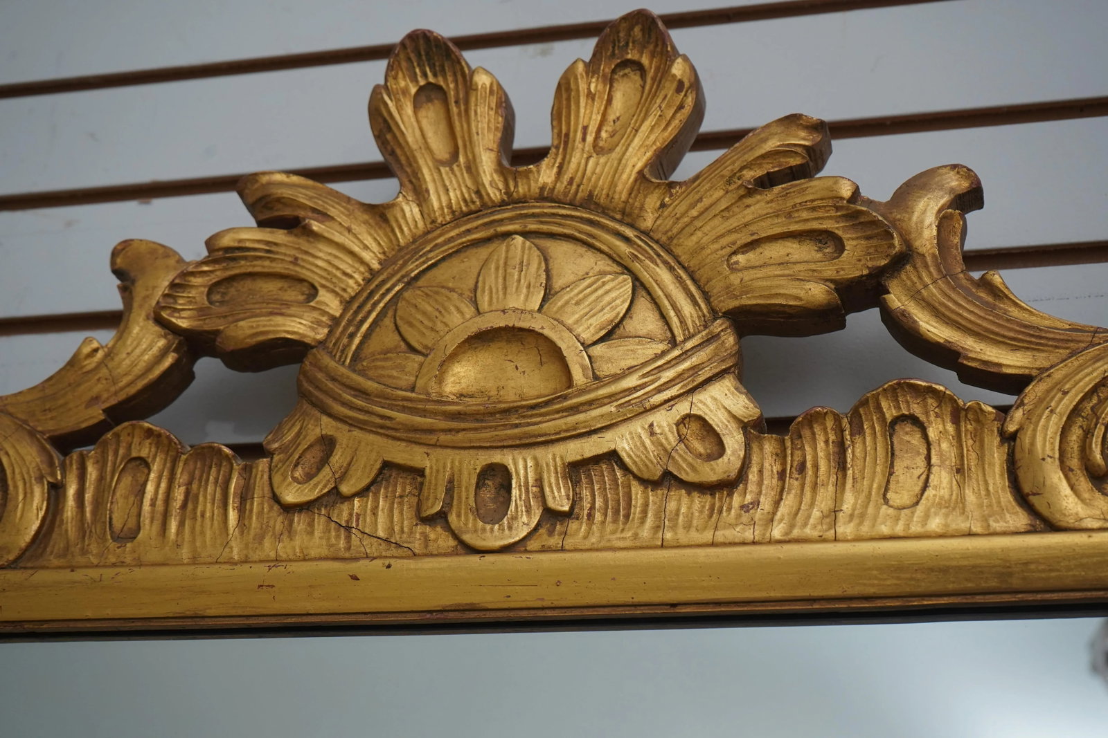 Italian Style Gold Finish Ornate Decorator Mirror - 7