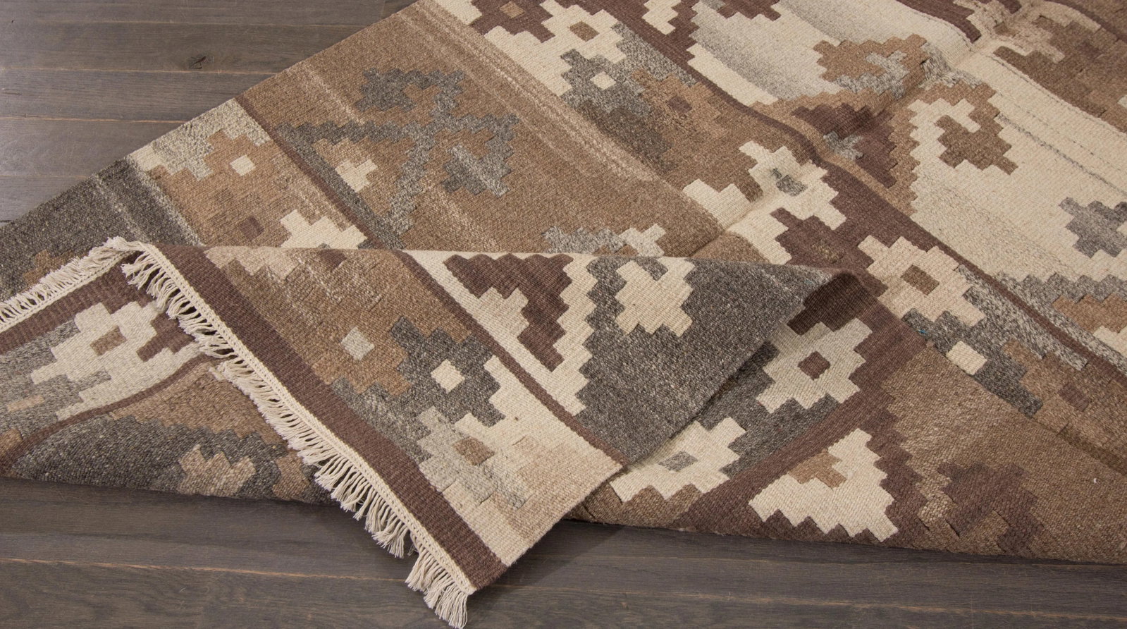 Modern Kilim Handmade Wool Rug - 2