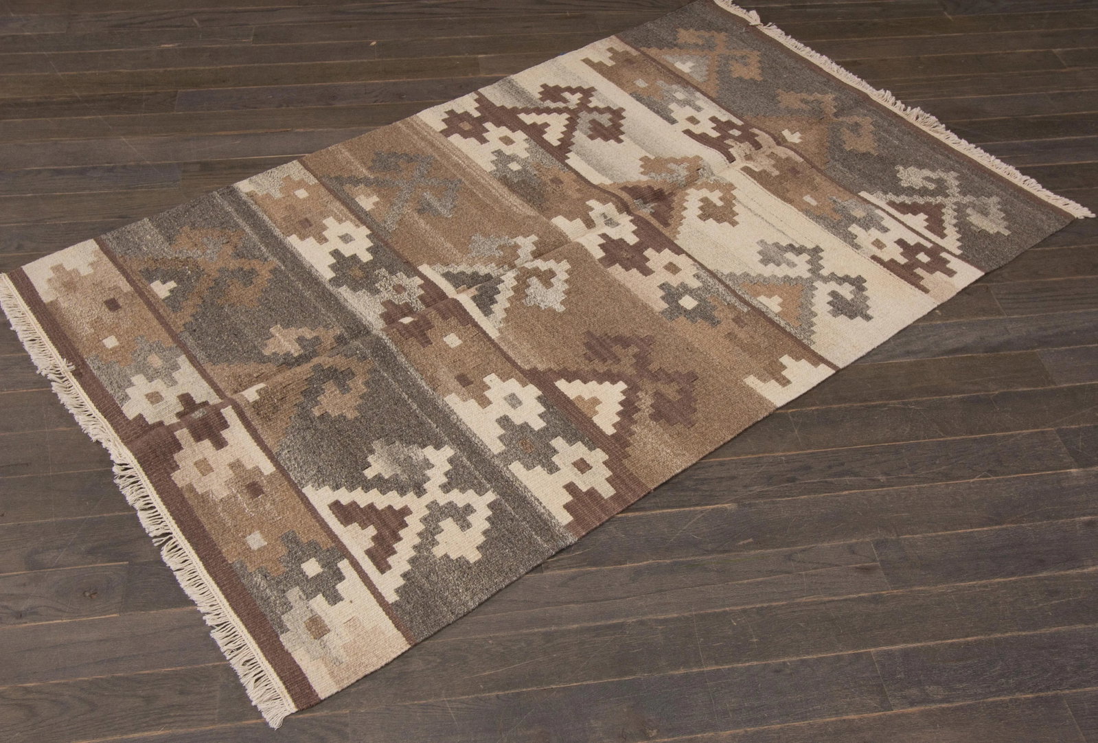 Modern Kilim Handmade Wool Rug - 3