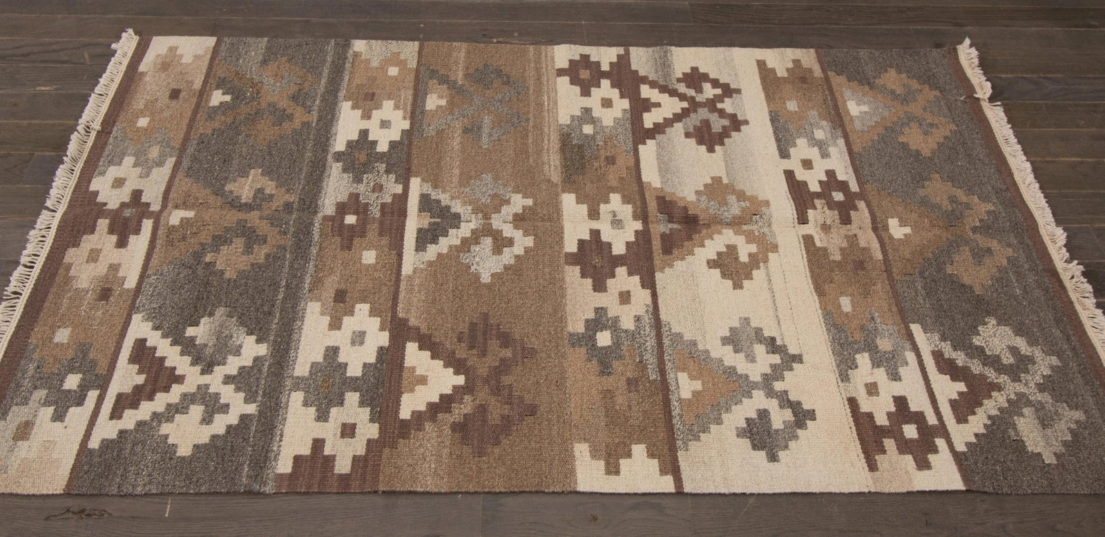 Modern Kilim Handmade Wool Rug - 5