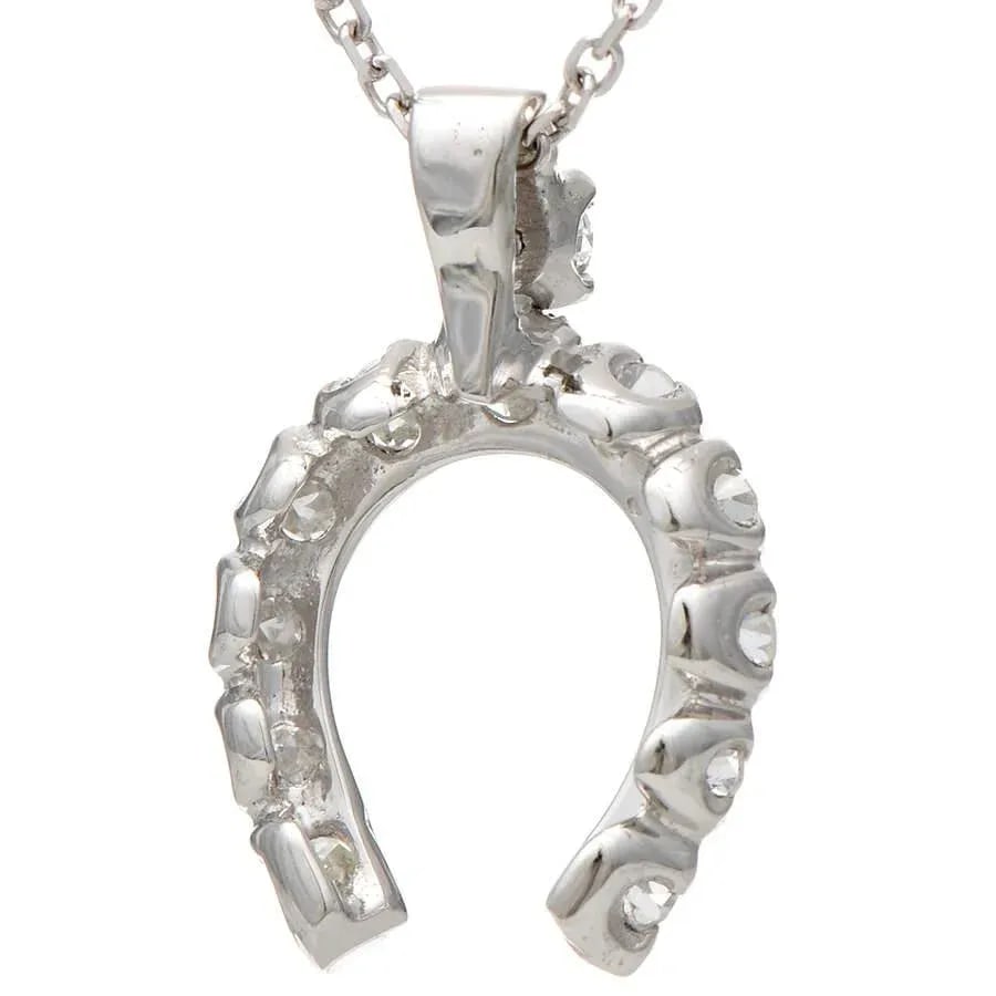 14KW Diamond(0.39) Horseshoe Necklace - 2