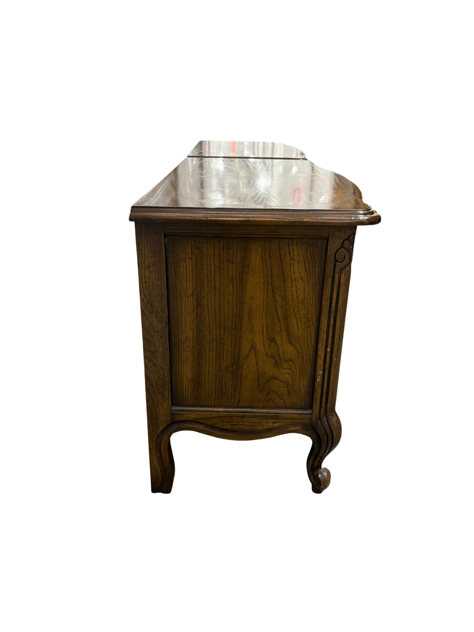 Late 20th Century Drexel Chatillon Collection Louis XV French County Style Oak Nightstands - A Pair - 4