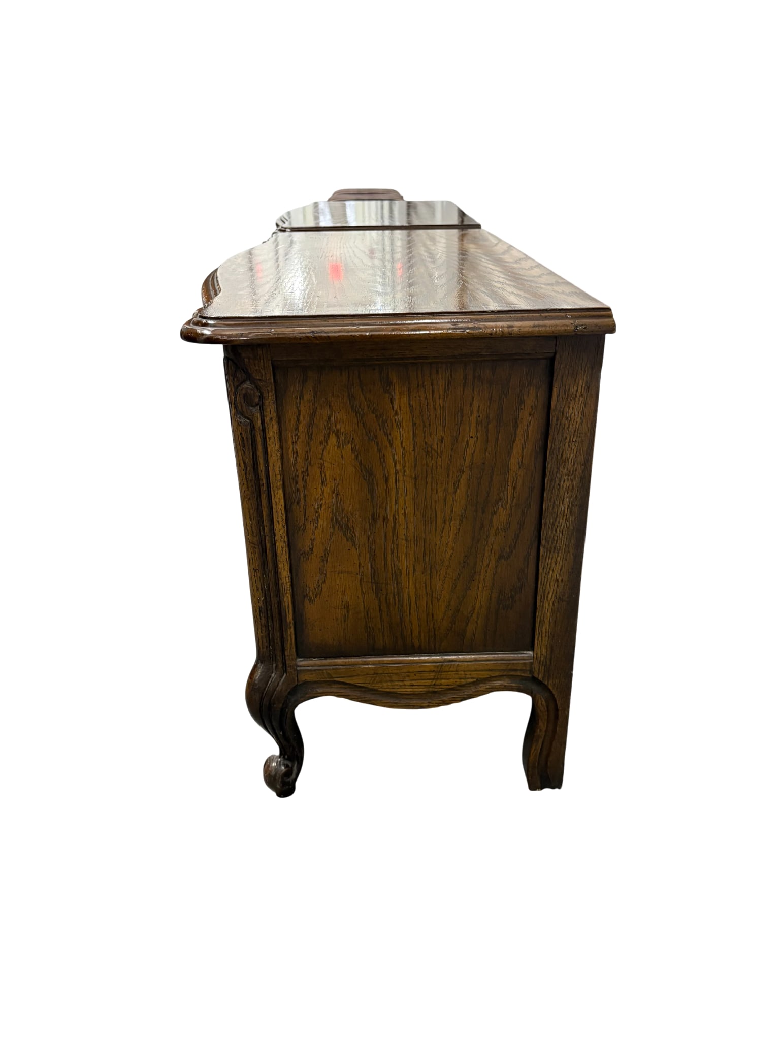 Late 20th Century Drexel Chatillon Collection Louis XV French County Style Oak Nightstands - A Pair - 5