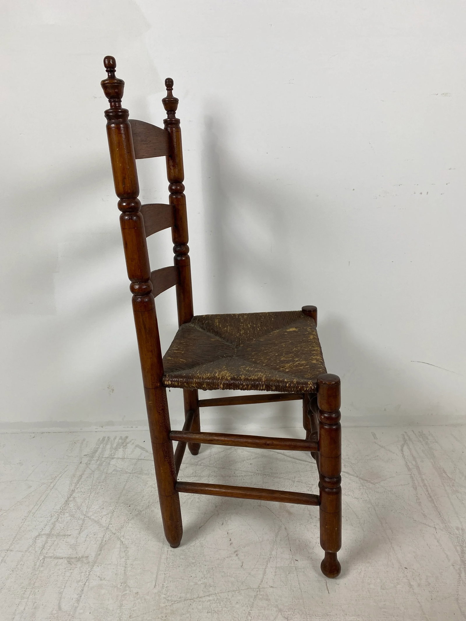 Antique Bergen County New Jersey Ladderback Side Chair - 6
