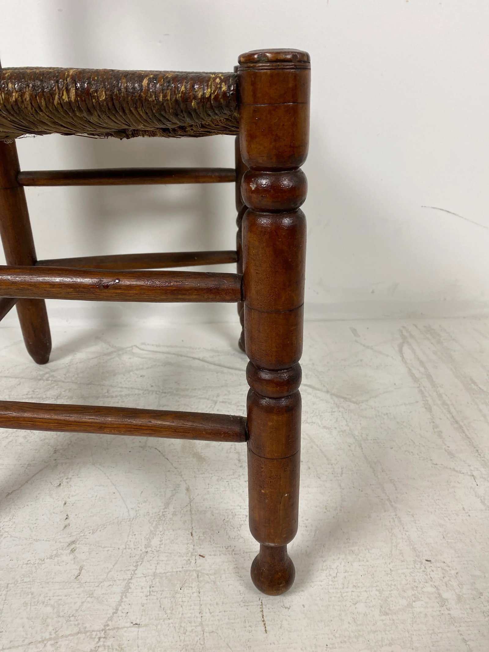 Antique Bergen County New Jersey Ladderback Side Chair - 7
