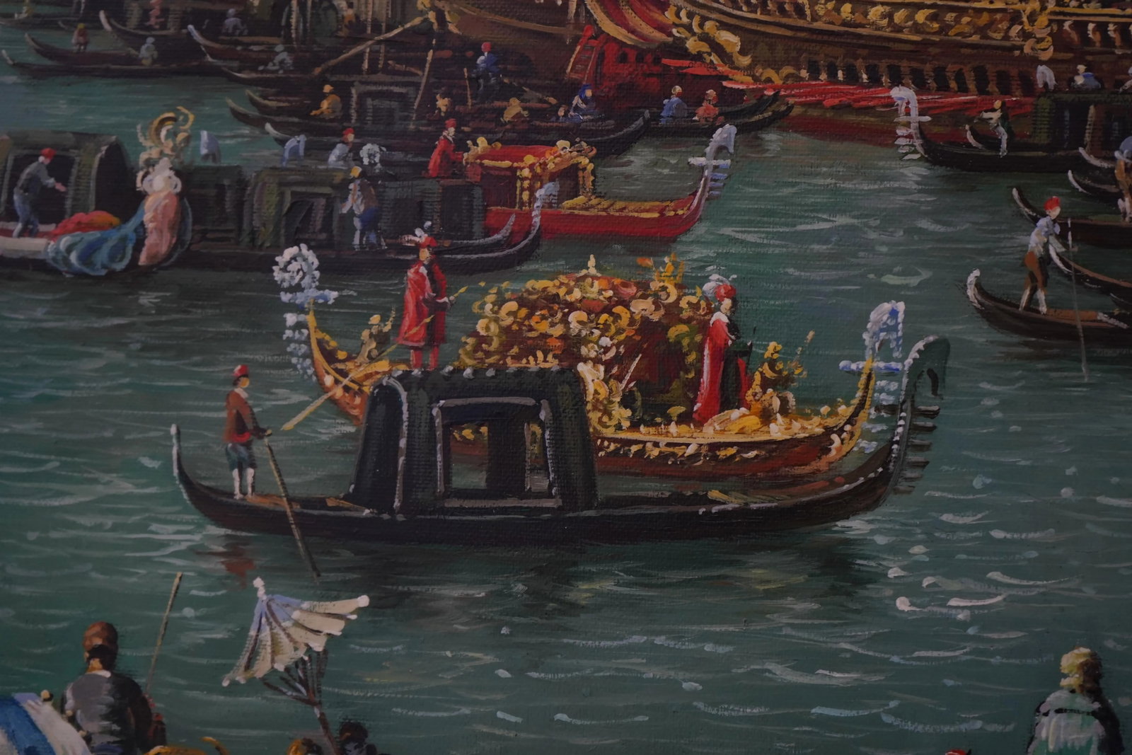 Gouinda Italian Venice Scene Oil Painting on Canvas - 5
