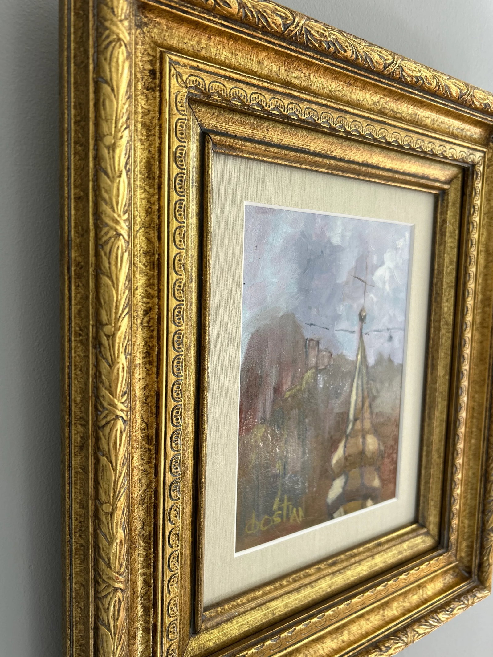 Doug Bostian Original Oil Painting - Paroisse Saint Bernard Du Mont-Blanc - 5