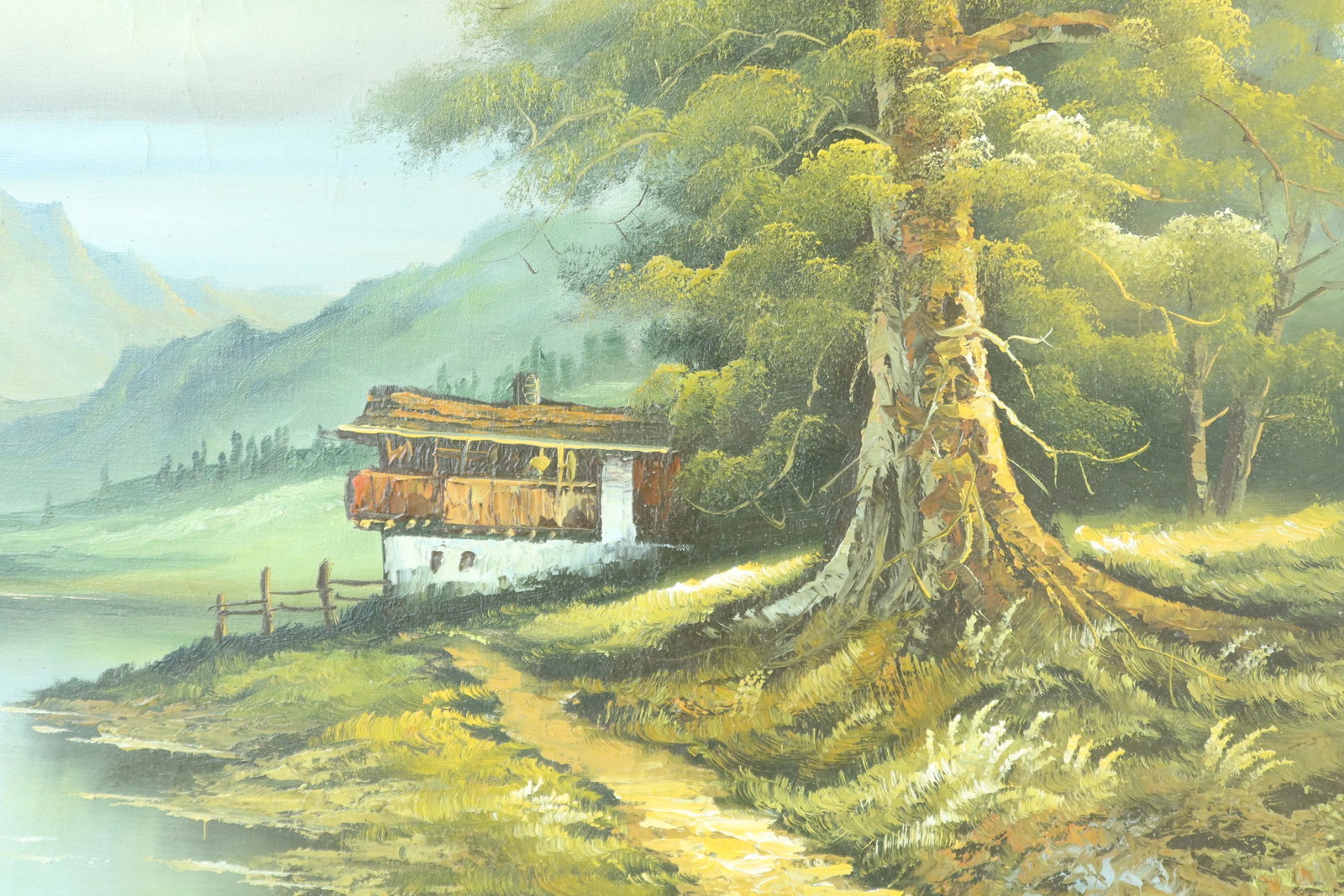 Bengel Artist Signed Framed Landscape Oil Painting on Canvas - 2