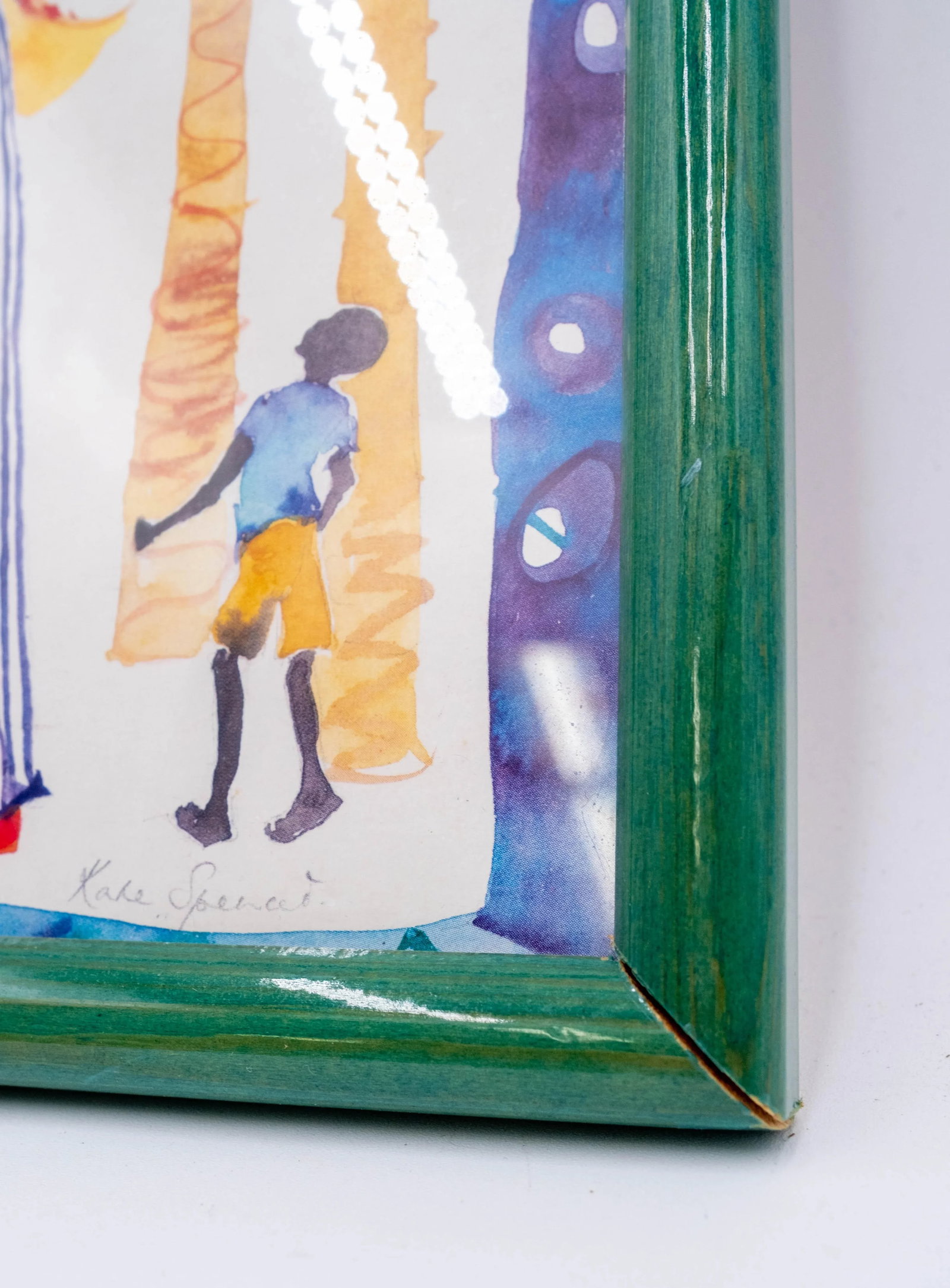 Pair of Kate Spencer Caribbean Watercolor Prints Signed - 7