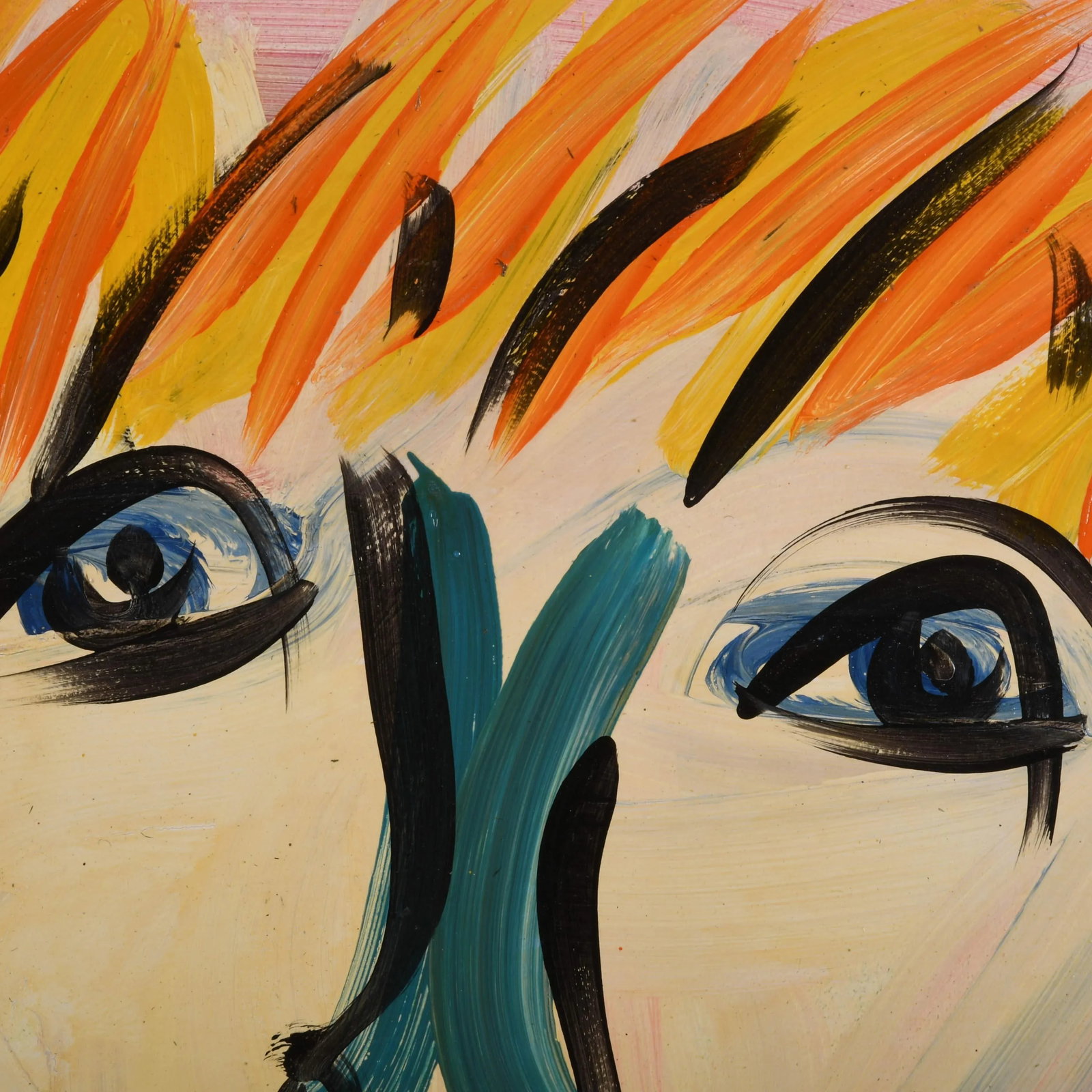 Signed Peter Keil Oil on Board Oil Portrait 1977 - 3