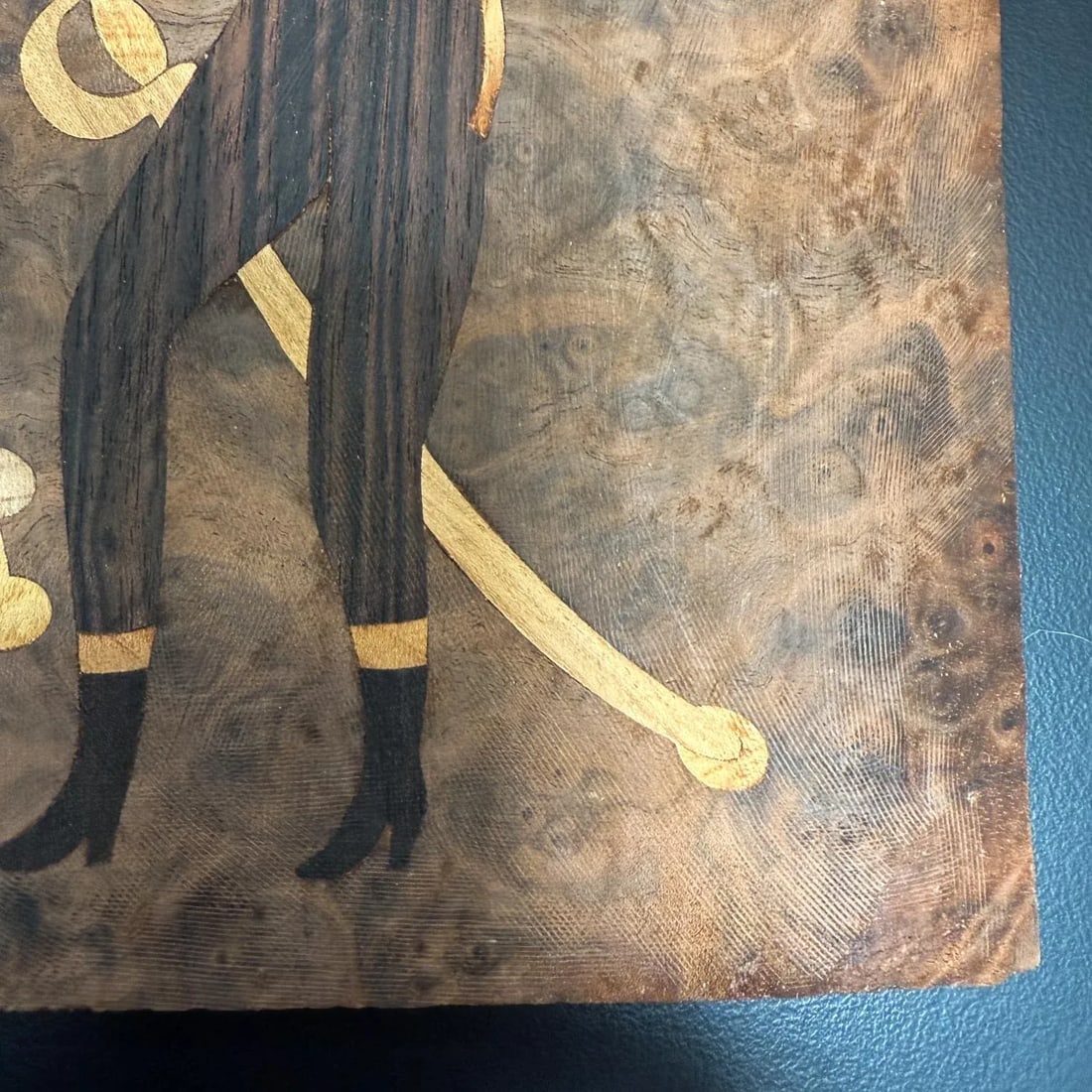 Andrew Szoeke Veneer Marquetry Couples Dancing Mid Century Modern - 3