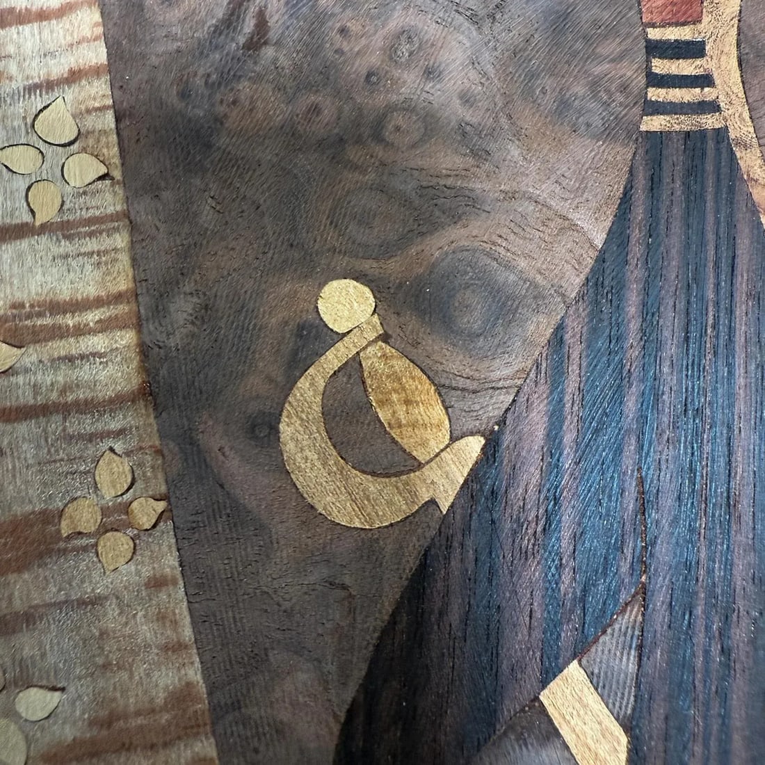 Andrew Szoeke Veneer Marquetry Couples Dancing Mid Century Modern - 4