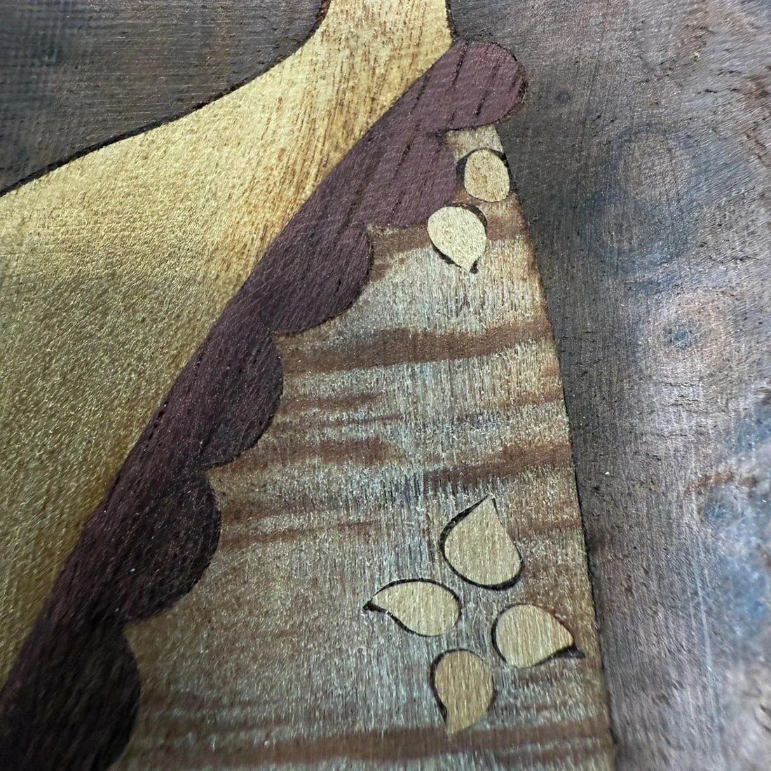 Andrew Szoeke Veneer Marquetry Couples Dancing Mid Century Modern - 9