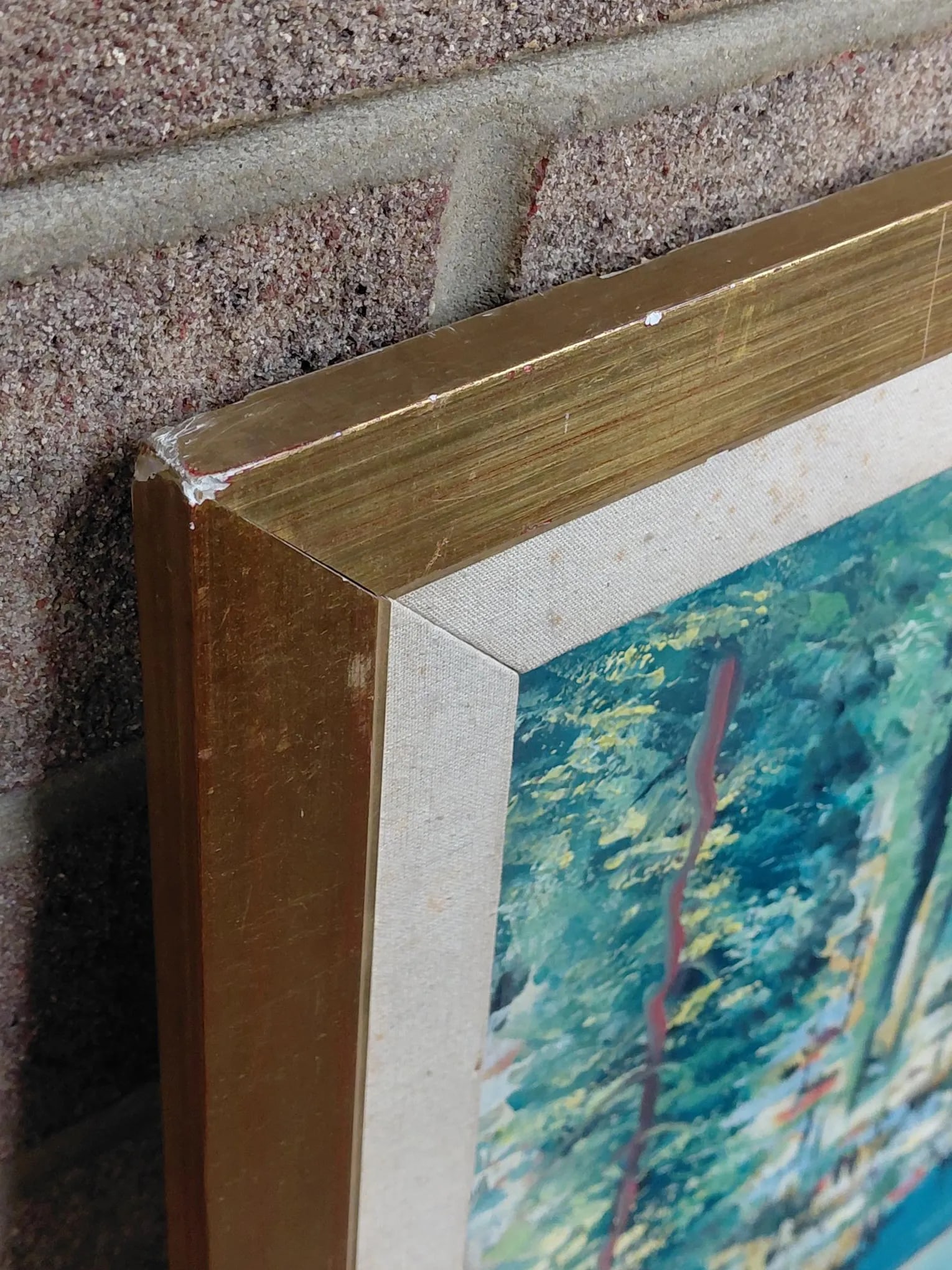 Framed Oil on Canvas of Jerusalem - 8