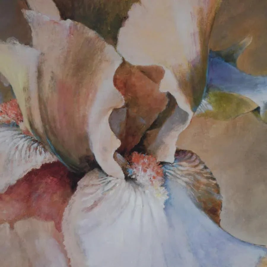 Framed Dennis Carney Giclee "Golden Iris Ii" Print - 3