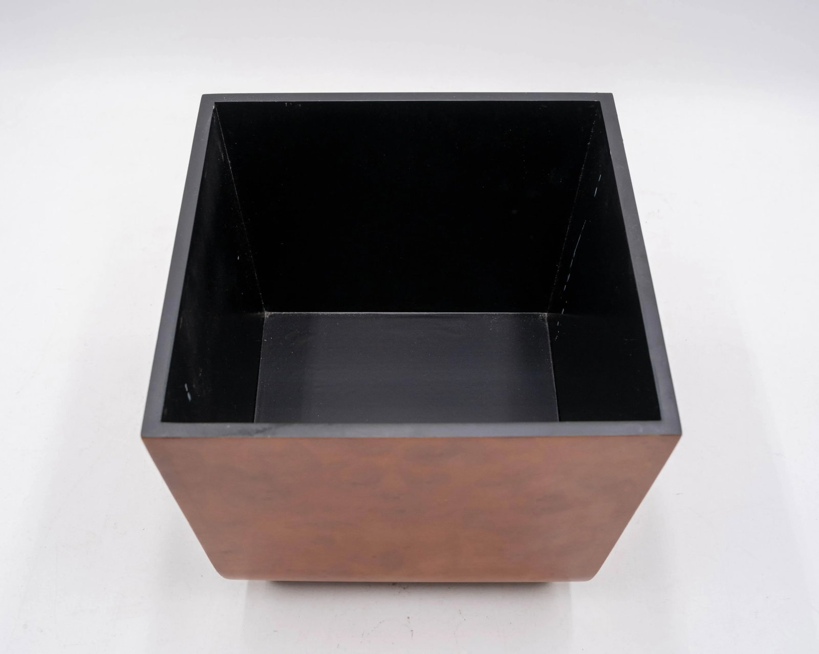 Decorative Crafts Burl Wood Lidded Box or Tea Caddy - 4