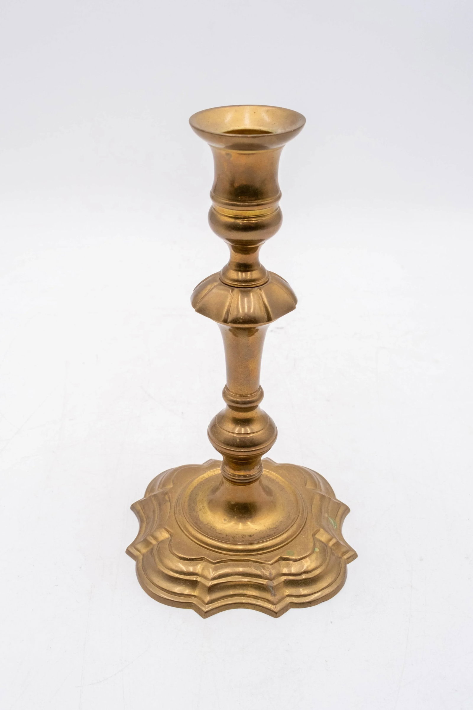 Pair of Mottahedeh Brass Winterthur Candlesticks - 2