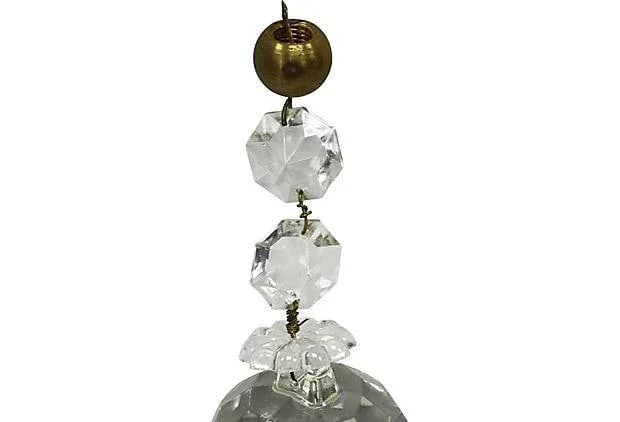 Antique Cut Crystal Chandelier Sphere - 2
