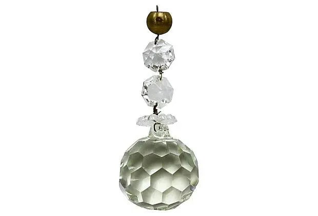 Antique Cut Crystal Chandelier Sphere - 3