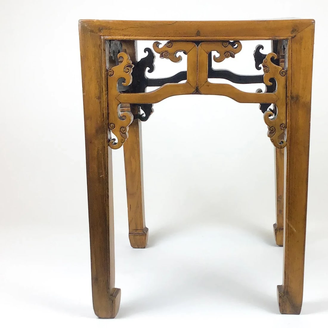 Chinese Antique Elmwood Side Table Qing Ming - 2