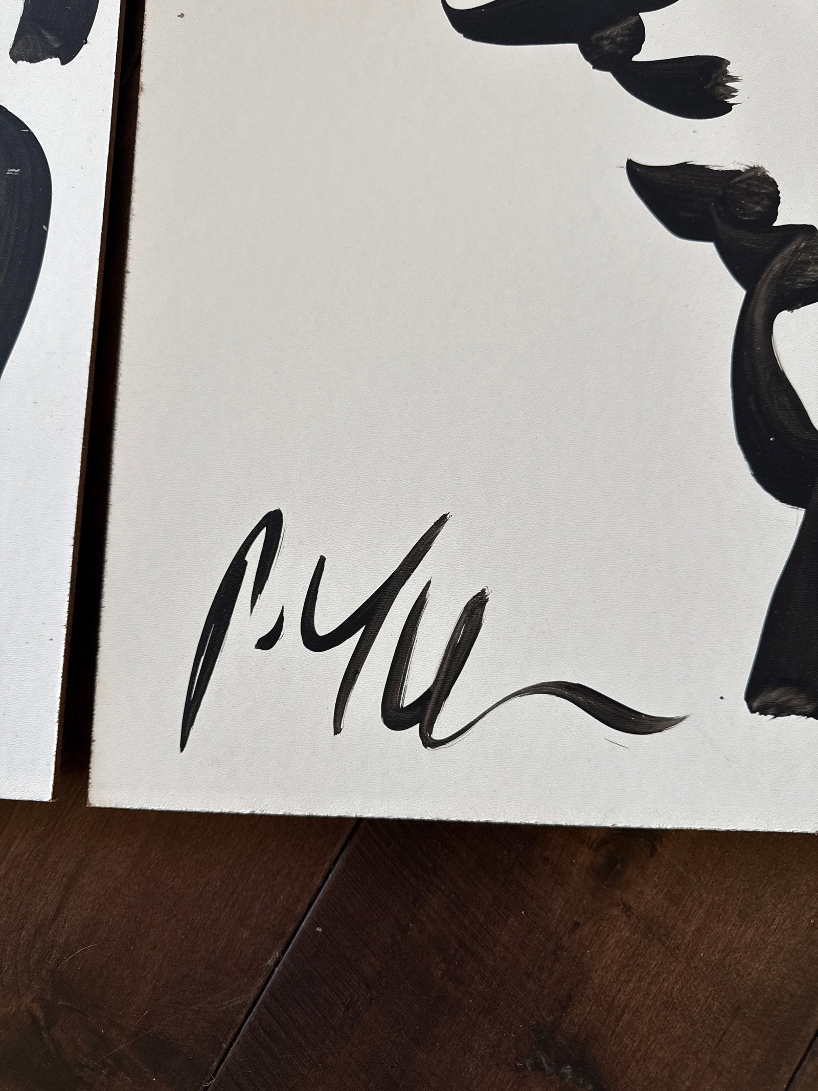 20th Century Profile Paintings by Peter Keil . A Pair - 5