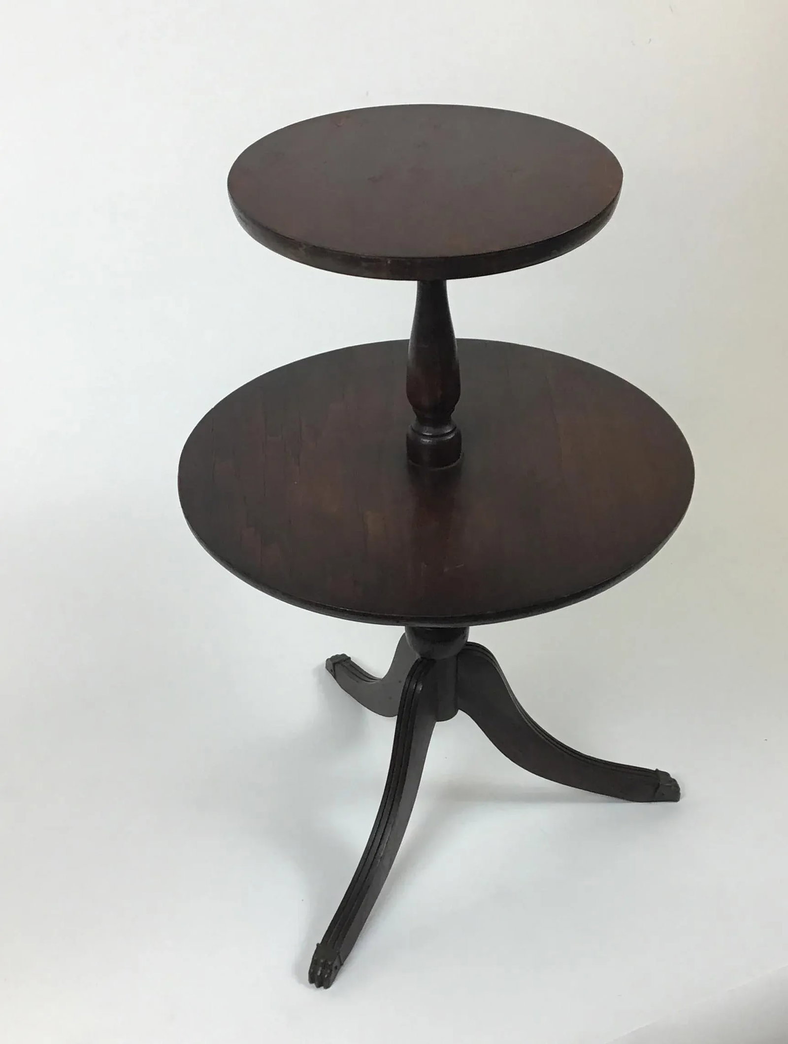Vintage Chippendale Double Tier Dumbwaiter Table - 13