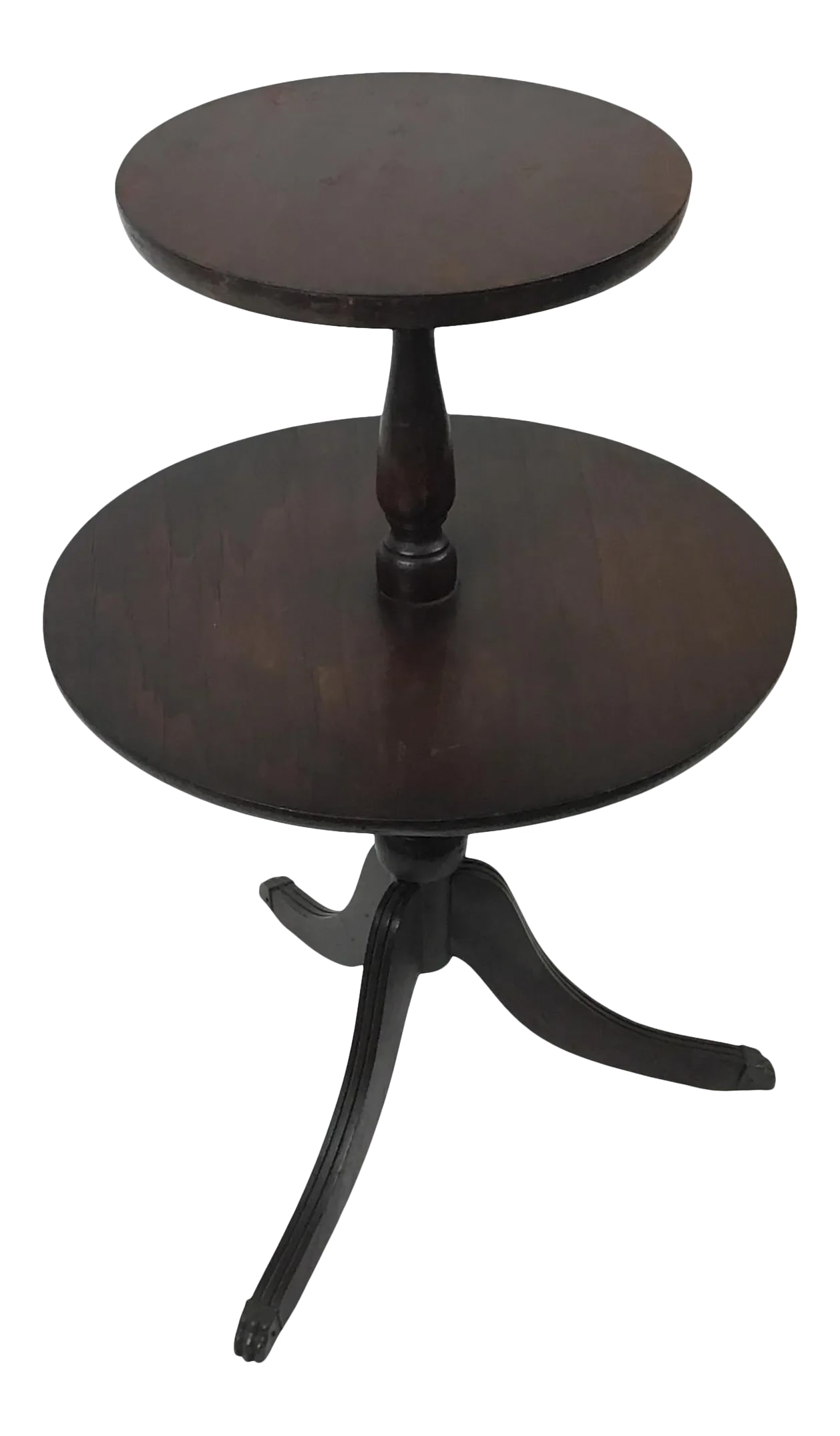 Vintage Chippendale Double Tier Dumbwaiter Table (1 of 13)