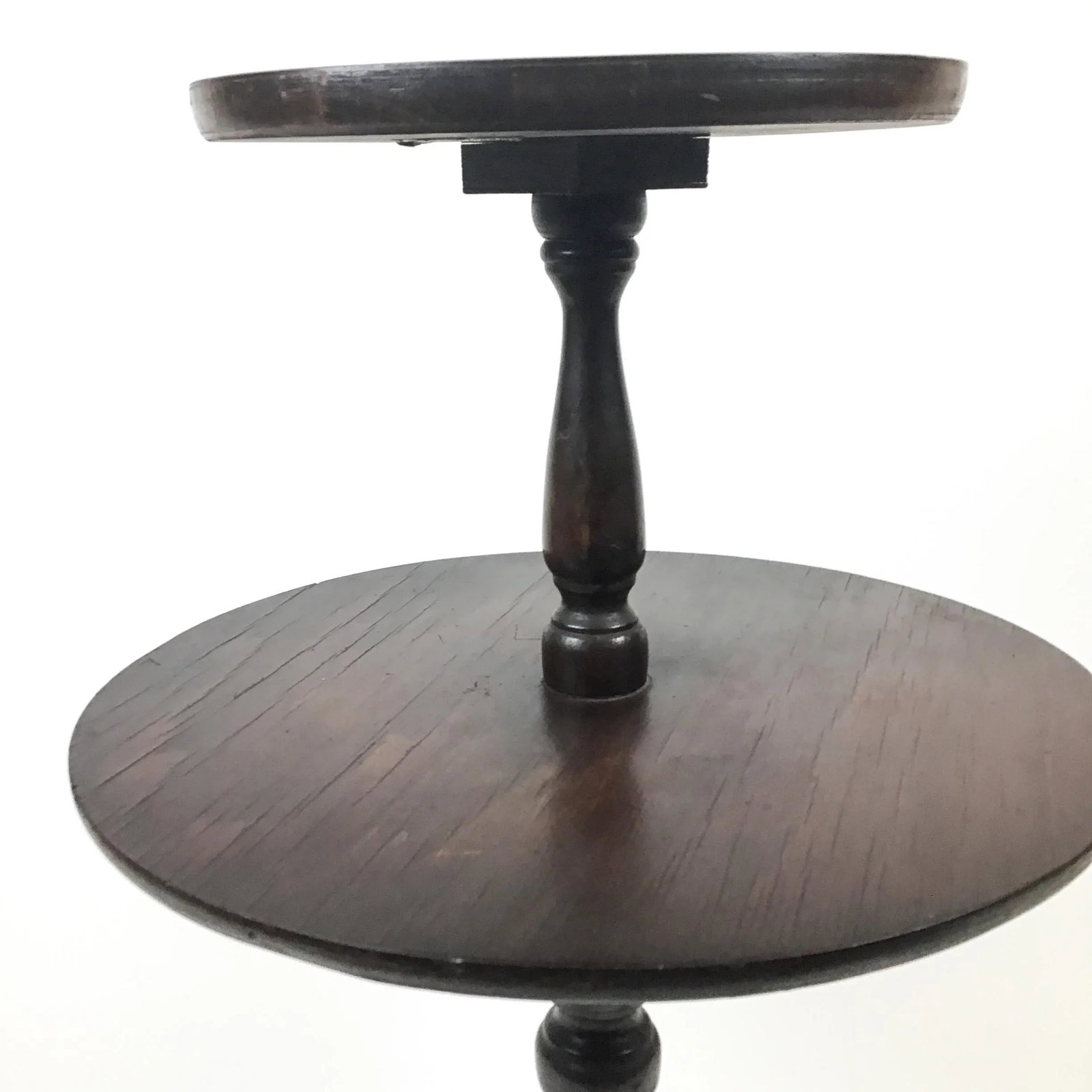 Vintage Chippendale Double Tier Dumbwaiter Table - 5