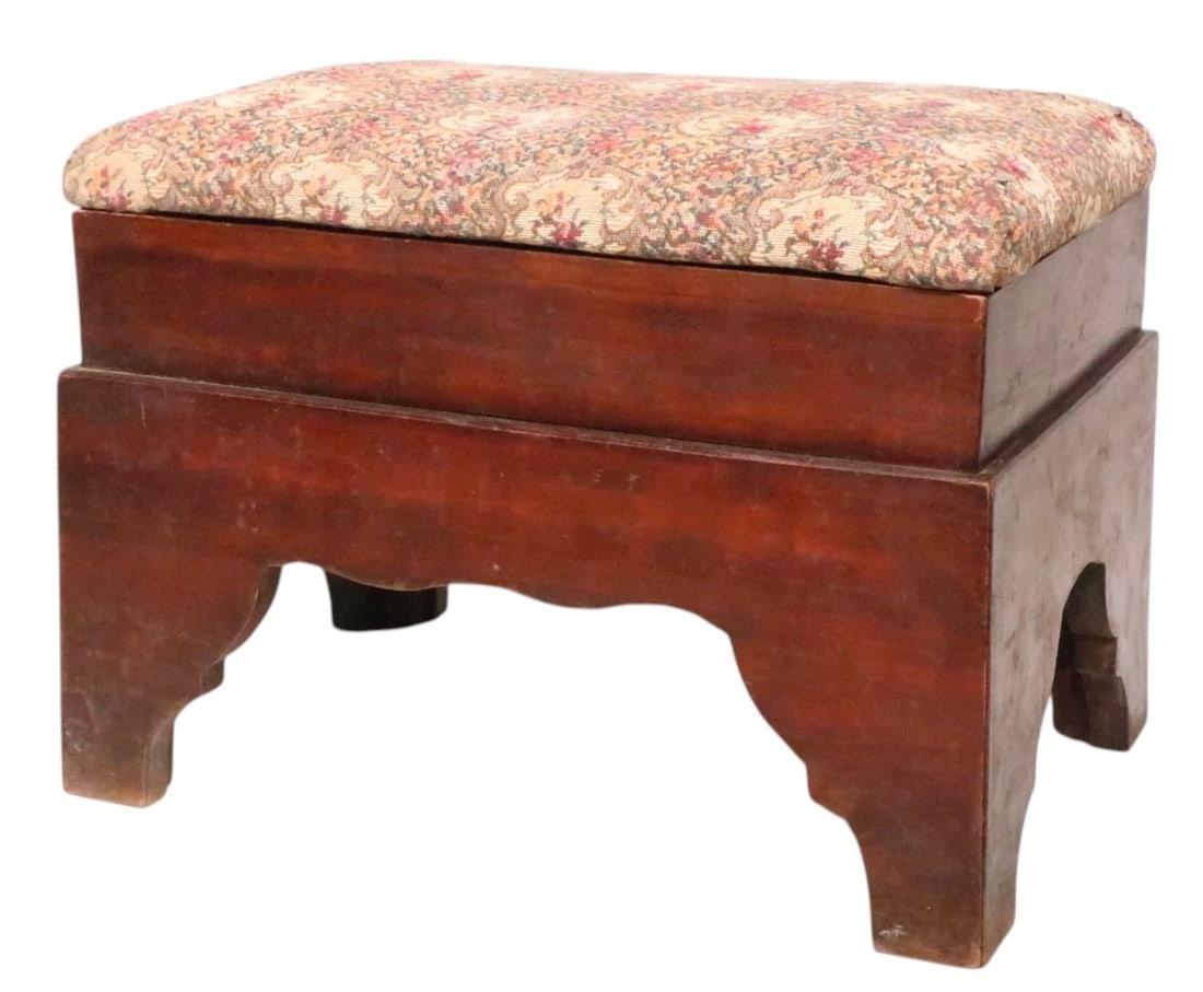 Antique American Footstool C 19th C. - 4