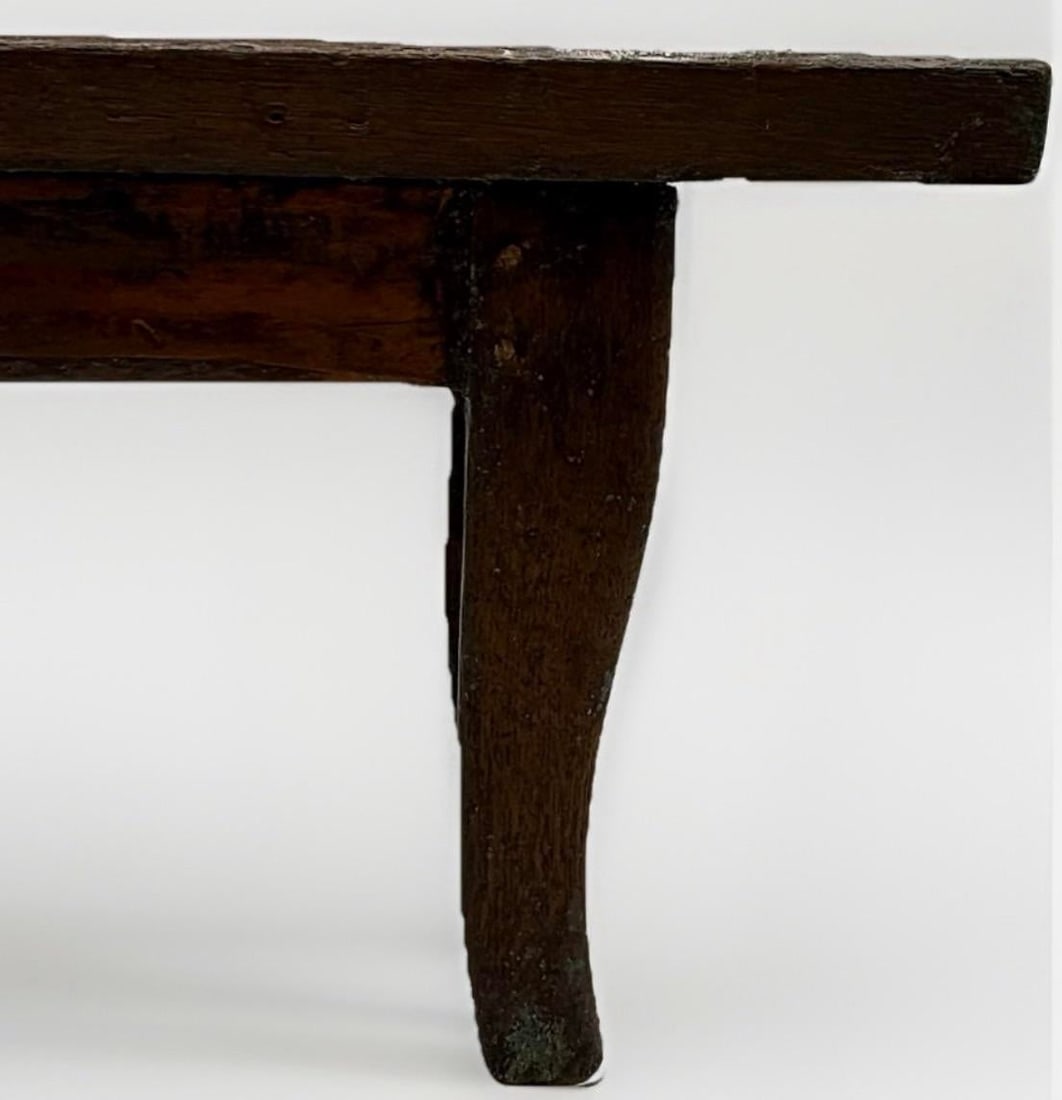 Antique Primitive Wooden Milking Foot Stool Rustic Farmhouse Patina, C. 1880-1920 - 5